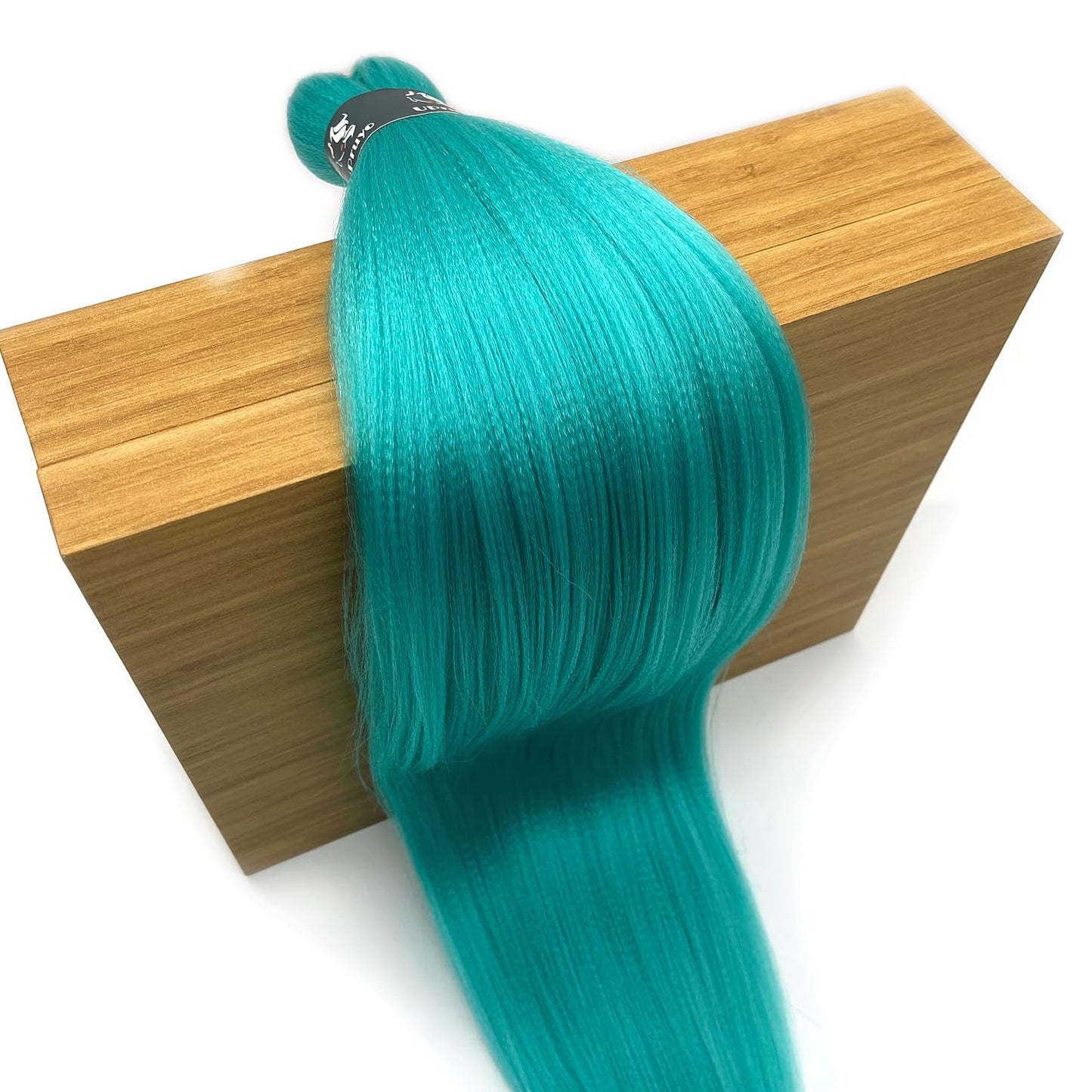 UPruyo Mint Green Braiding Hair Pre Stretched Kanekalo Braiding Hair Extensions for Braiding Box Braids Synthetic Knotless Prestretched Pre Sectioned Braiding Hair 26 inch