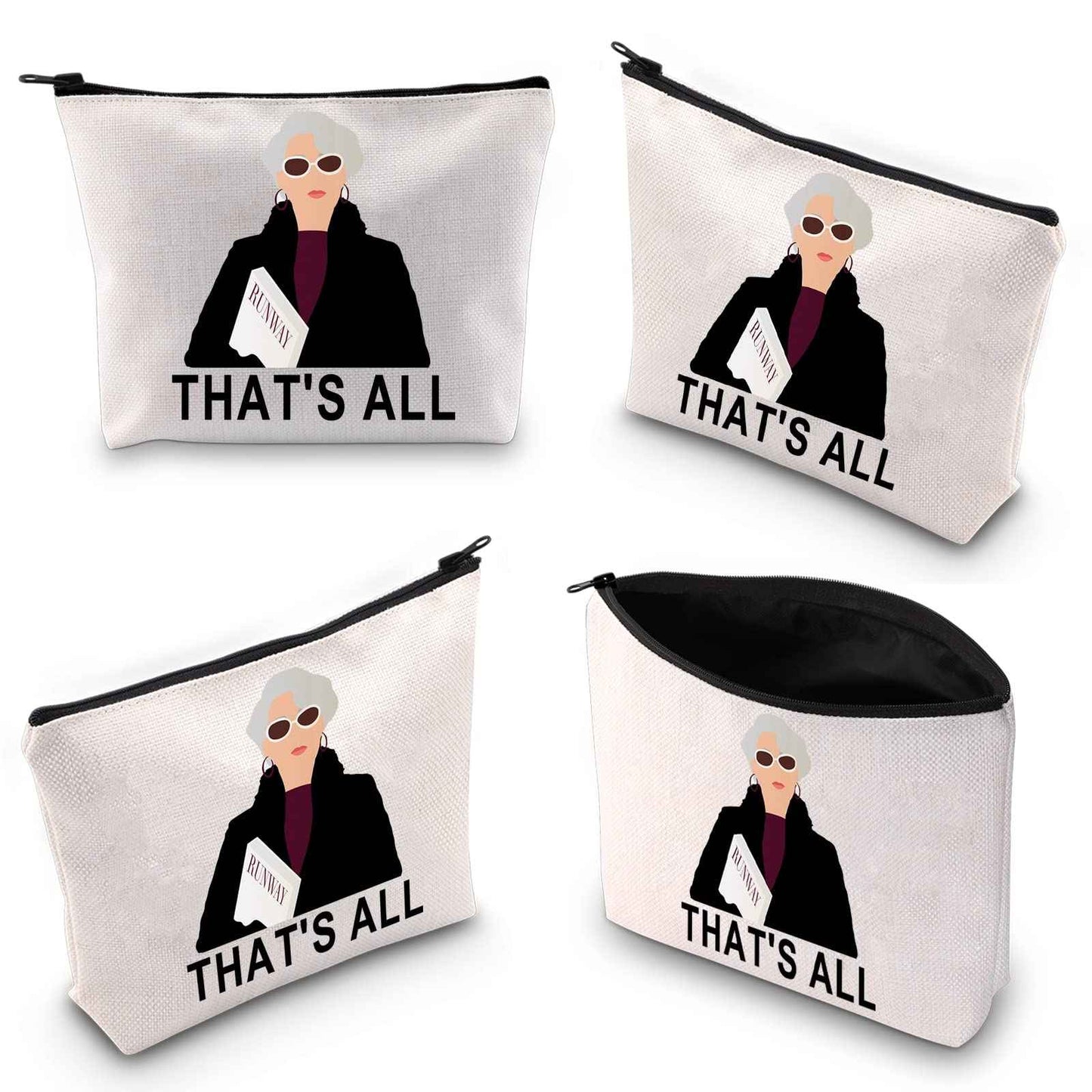 WZMPA Movie Fans Cosmetic Makeup Bag Movie Fans Gift That's All Makeup Zipper Pouch Bag For Women Girls(That's All)
