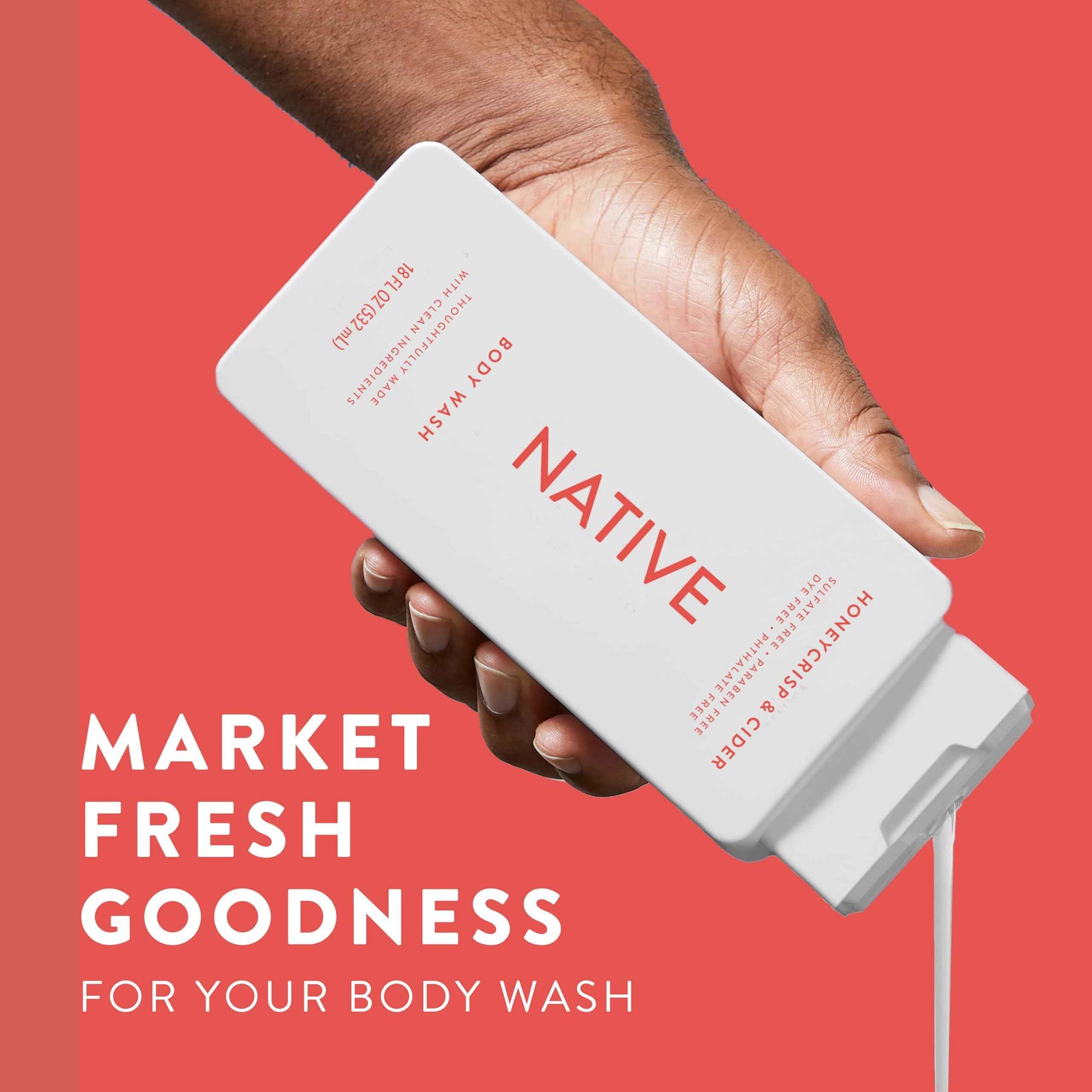 Native Shampoo & Conditioner, Body Wash - Honey Crisp & Cider - Naturally Derived Ingredients, Sulfate-Free, Paraben-Free, Strengthening Hair Care | Fall Seasonal Bundle (51 fl oz Total) - 3 Pk