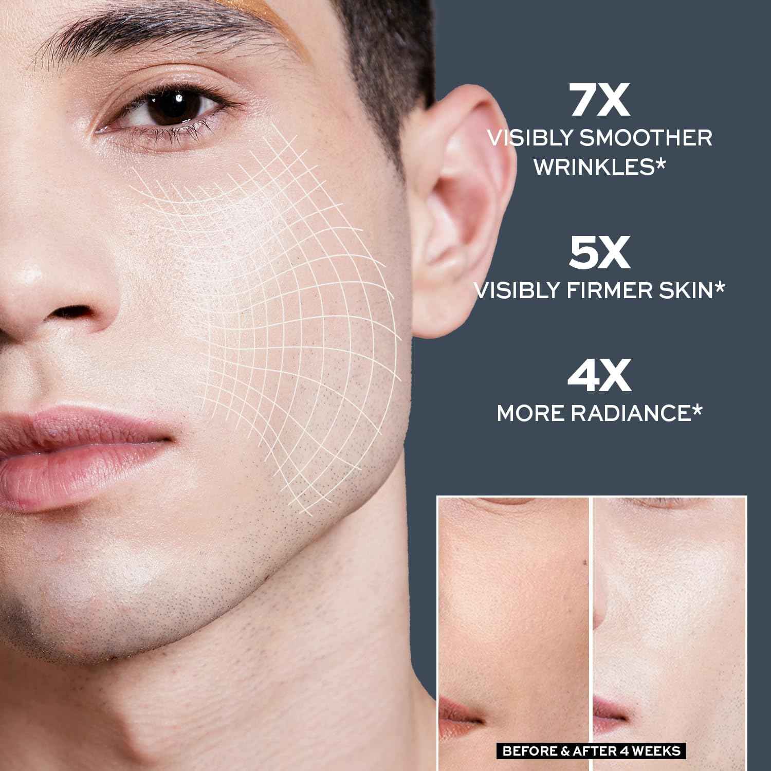 Enaskin Naturals Men's Anti-Aging Face Moisturizer Cream: 7-in-1 Ultra Hydration for Deep Wrinkle Repair & Tightening - Vitamin Boost for Youthful Skin - 1.7 oz