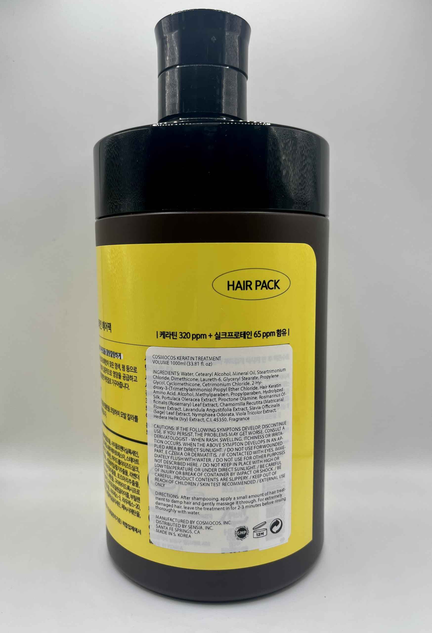 Man with Flowers Keratin Silkprotein Hair Pack 1000ml