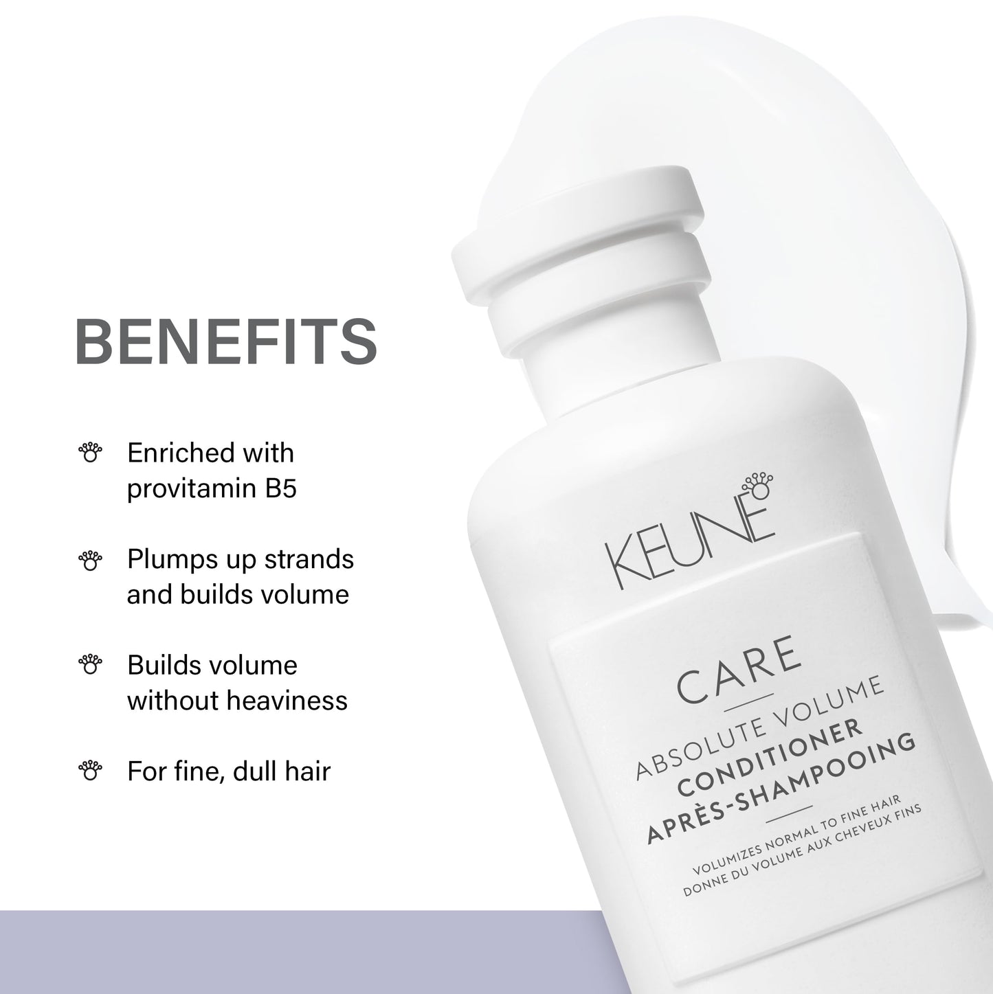 Keune Care Absolute Volume Conditioner, Volumizing & Thickening Conditioner for Fine Hair, 8.5 Fl Oz