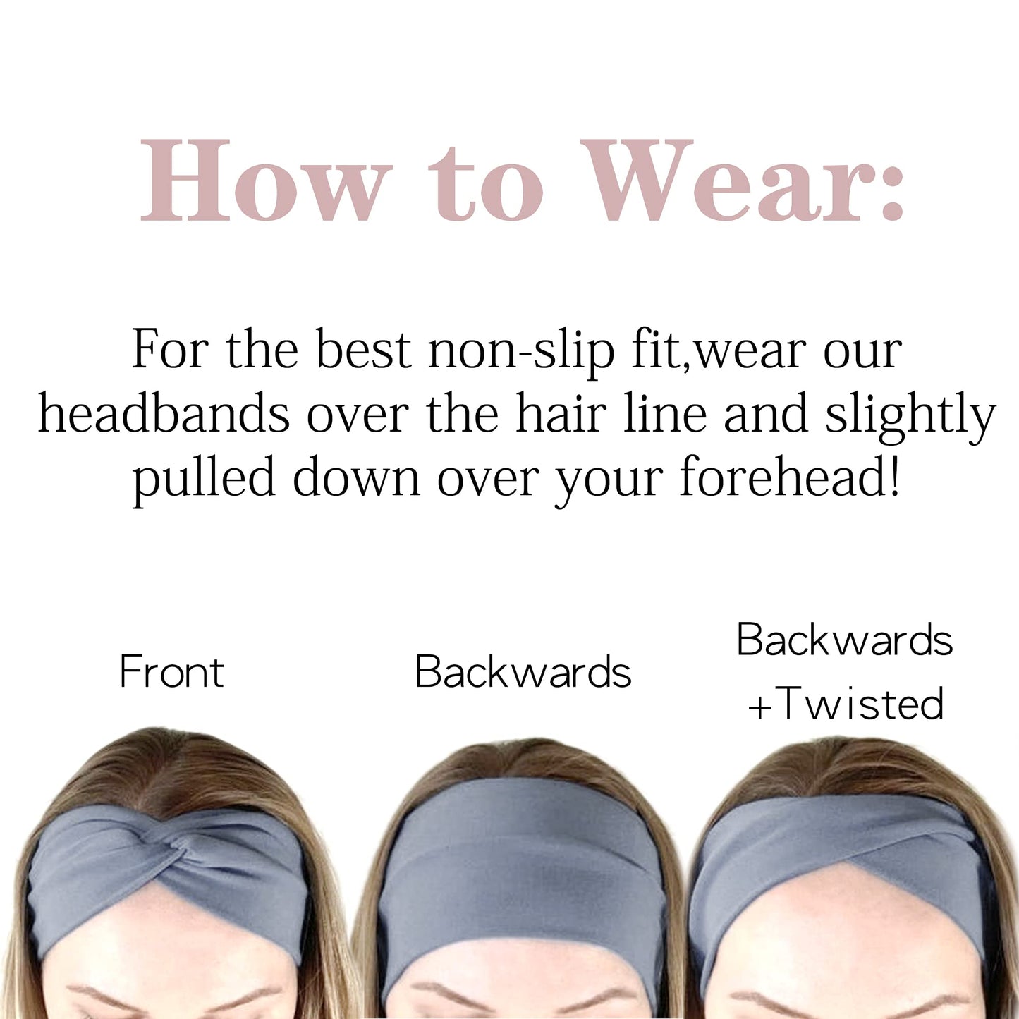 Jesries 12 Pack Headbands for Women Yoga Elastic Hair Bands Workout Running Sport Non Slip Sweat Hair Wrap for Girls