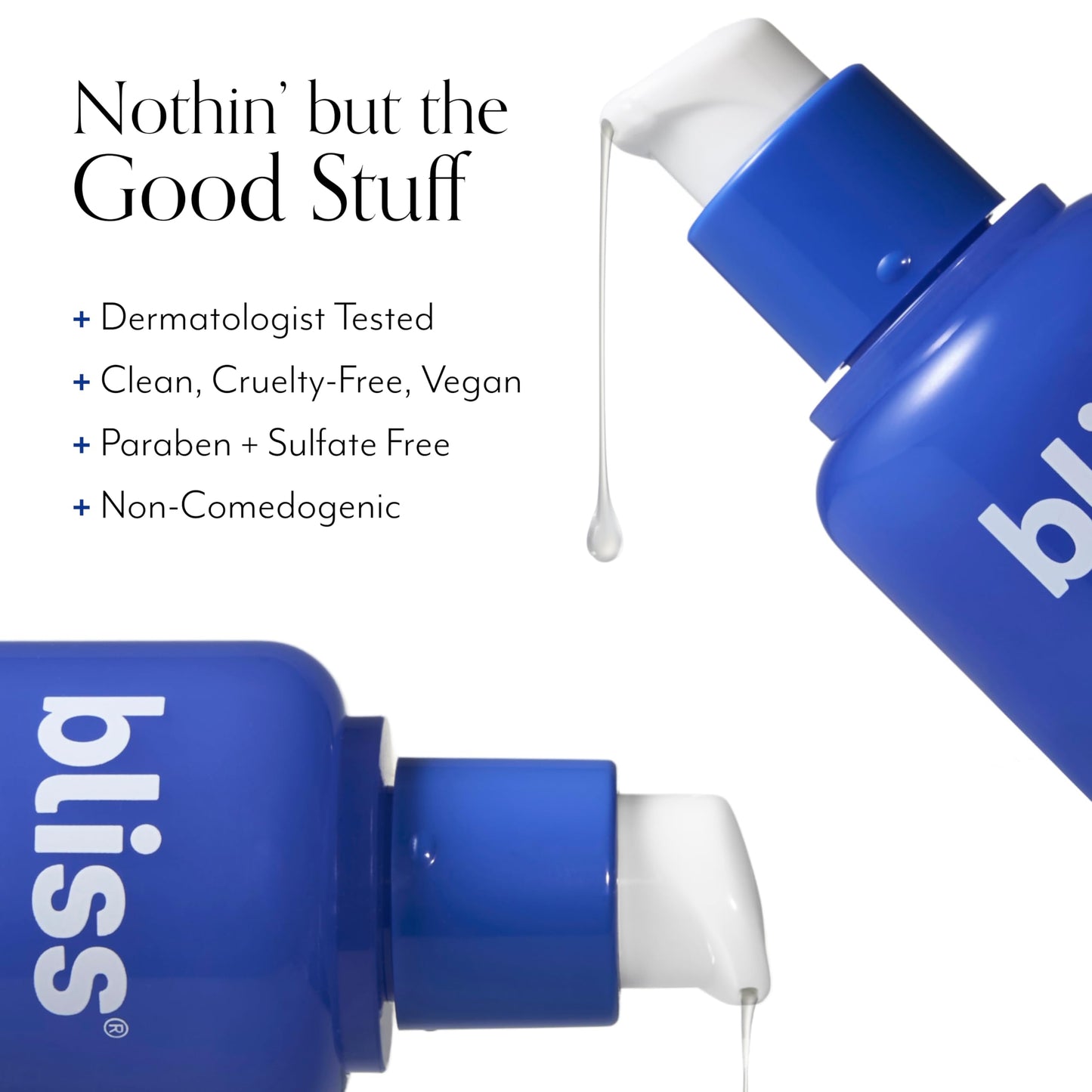 Bliss Renew & Smooth Night Face Serum | Resurfacing Treatment with Glycolic Acid and AHA Glycolic + Polyhydroxy Acid | for Smoother, Brighter Skin | Vegan & Cruelty-Free Exfoliating Serum | 1 Fl Oz