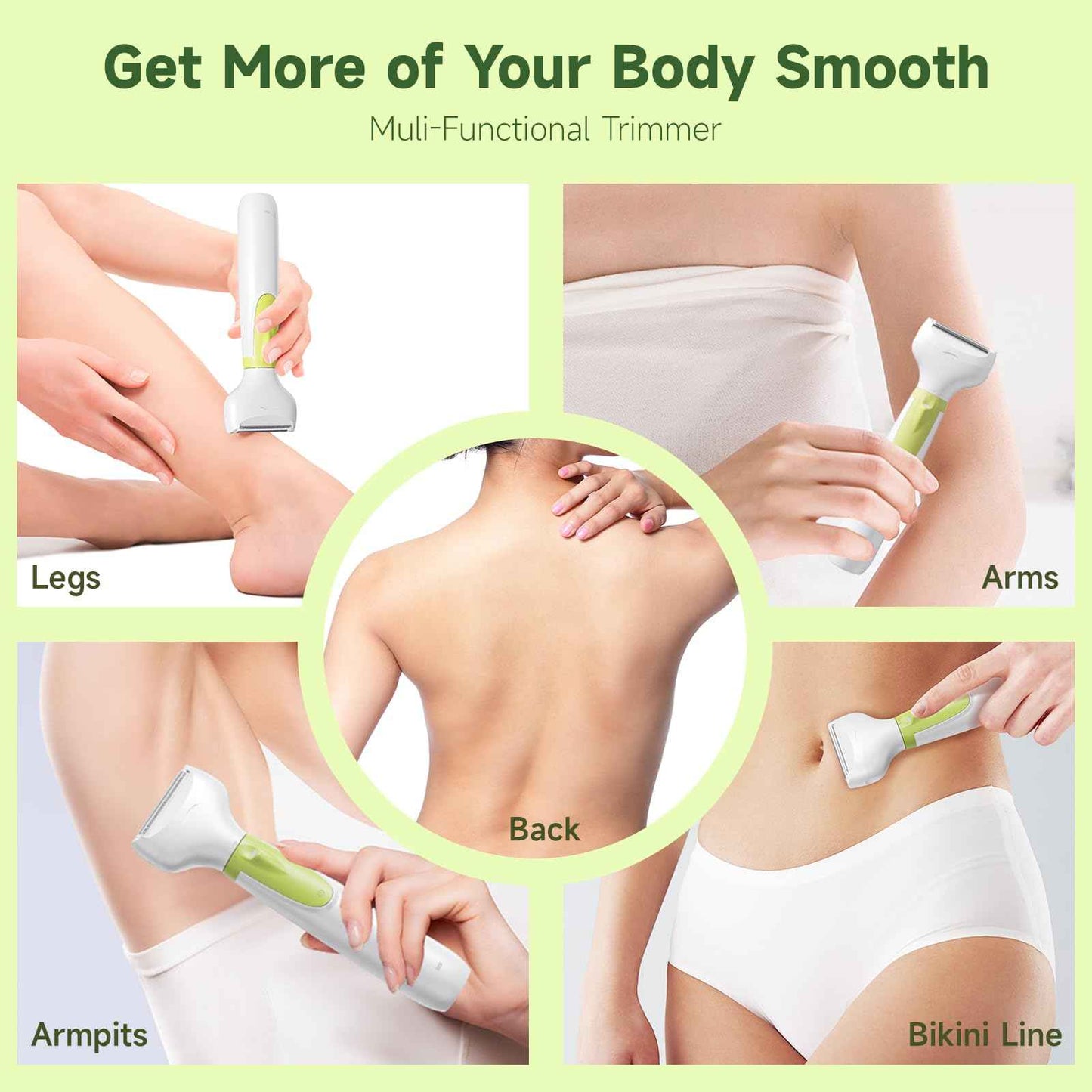 Electric Shaver for Women, 2025 Wet/Dry Razors for Women with LED Display,4 in 1 Cordless Hair Remover for Arms Legs Pubic Armpit Face, IPX7 Waterproof, Painless Electric Grooming Set