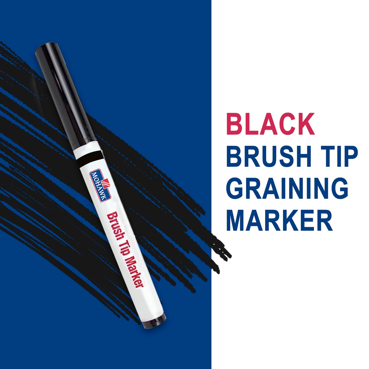 Mohawk Brush Tip Graining Marker - Black