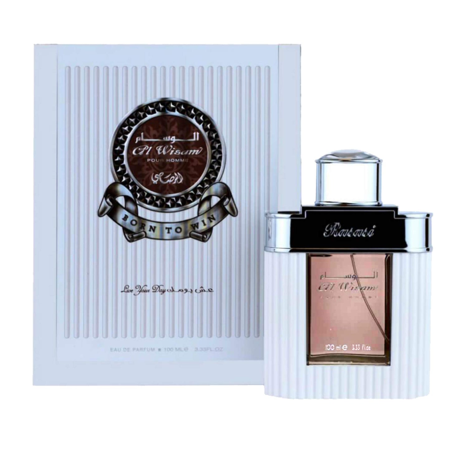 RASASI Al Wisam Day EDP for Men 100ML (3.40 oz) | sandalwood, musk, and amber | Signature Arabian Perfumery Perfumes