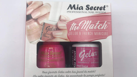 Mia Secret The Match Gelux UV GEL & Manicure Regular Nail polish 3 min Dry - Pick Your Color (PINK GAGA)