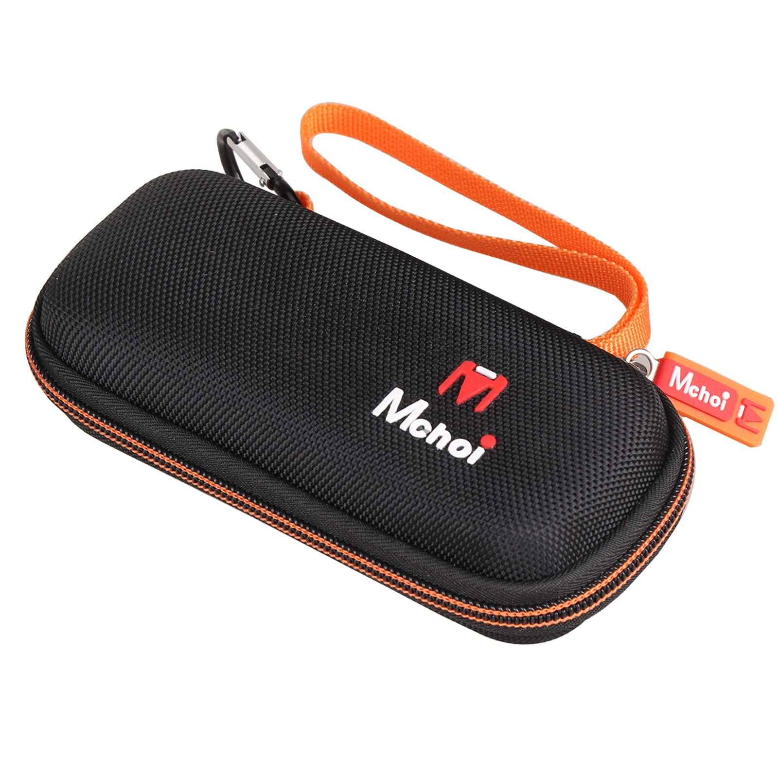 Mchoi Hard Carrying Case Fits for Gillette Fusion5 Men’s Razor & Proglide Shield Men's Razor, Case Only (Black, Orange)