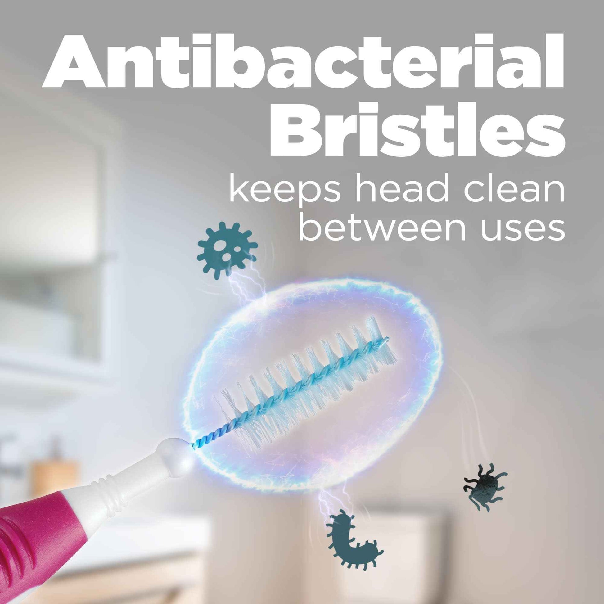 GUM Proxabrush Go-Betweens - Moderate - Interdental Brushes - Soft Bristled Dental Picks for Plaque Removal & Gum Health - Safe for Braces & Dental Devices, 10ct (Pack of 6)