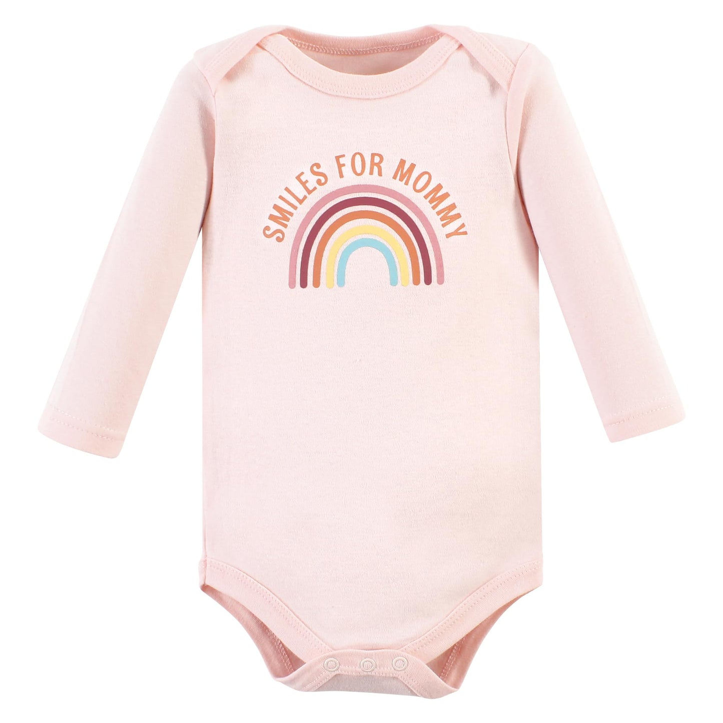 Hudson Baby Unisex Baby Cotton Long-Sleeve Bodysuits, Sunshine Rainbows 3-Pack, Preemie