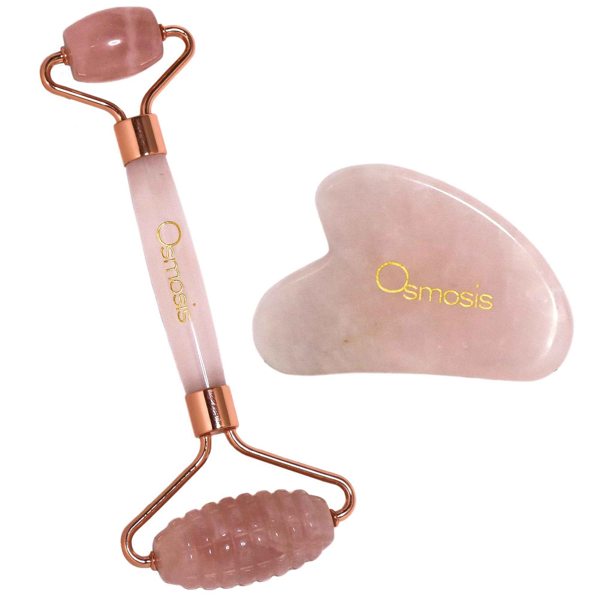 Osmosis Skincare Osmosis Rose Quartz Roller + Gua Sha, 1 ct.