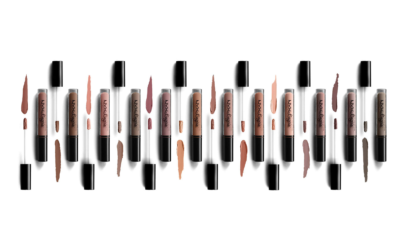 NYX PROFESSIONAL MAKEUP Lip Lingerie Matte Liquid Lipstick - Dusk To Dawn (Warm Beige Nude)