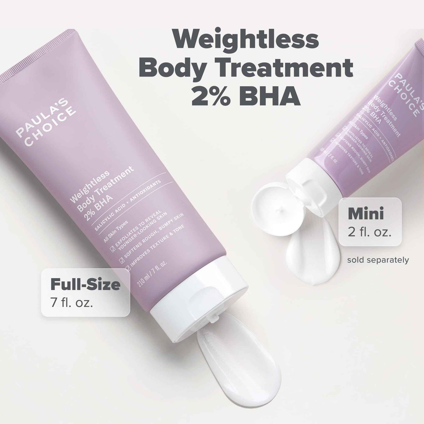 Paula's Choice Weightless Body Lotion Treatment 2% BHA, Salicylic Acid & Chamomile Lotion Exfoliant, Body Moisturizer for Keratosis Pilaris (KP) Prone Skin & Clogged Pores, Fragrance-Free