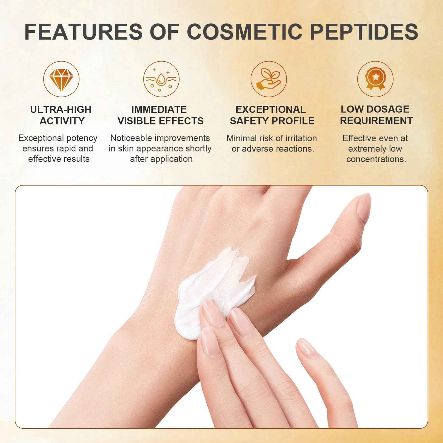 INNOCOSVATE Argireline Peptide 100% Pure Serum - 0.68 fl Oz Undiluted Reduce Wrinkle, Daily Skin Care Booster for IDY,Fragrance-Free