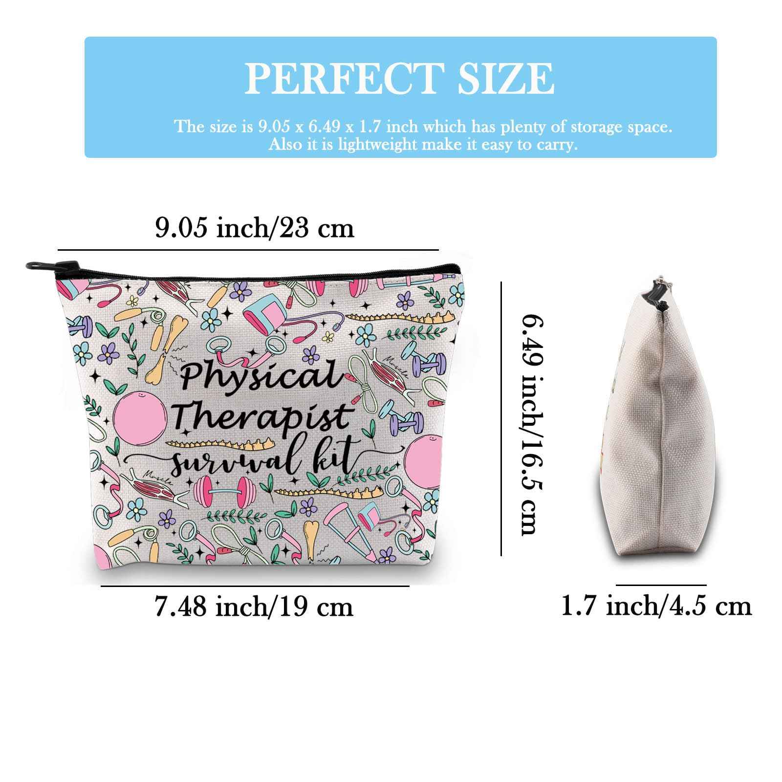 GJTIM Physical Therapist Gift PT Appreciation Thank You Gift Physical Therapist survival kit Makeup Bag (Survival Kit PT 2)