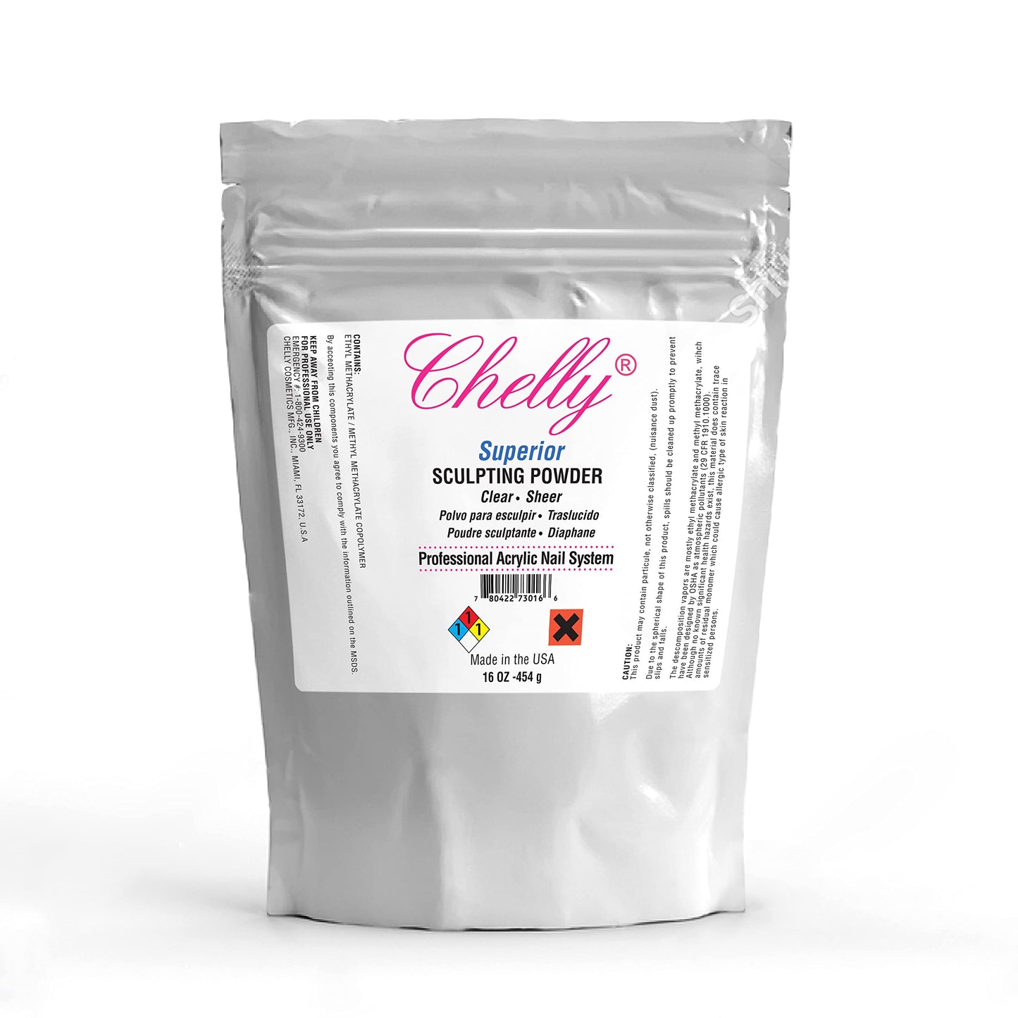 YSSER Chelly Superior Sculpting Powder Clear Blush Pink Medium Pink 16 oz