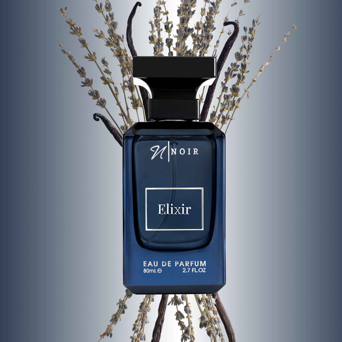 NOIR Elixir – Fresh Spicy Perfume for Men with Lemon, Lavender & Amber Notes | Long Lasting EDP - 80 ml / 2.7 Fl Oz