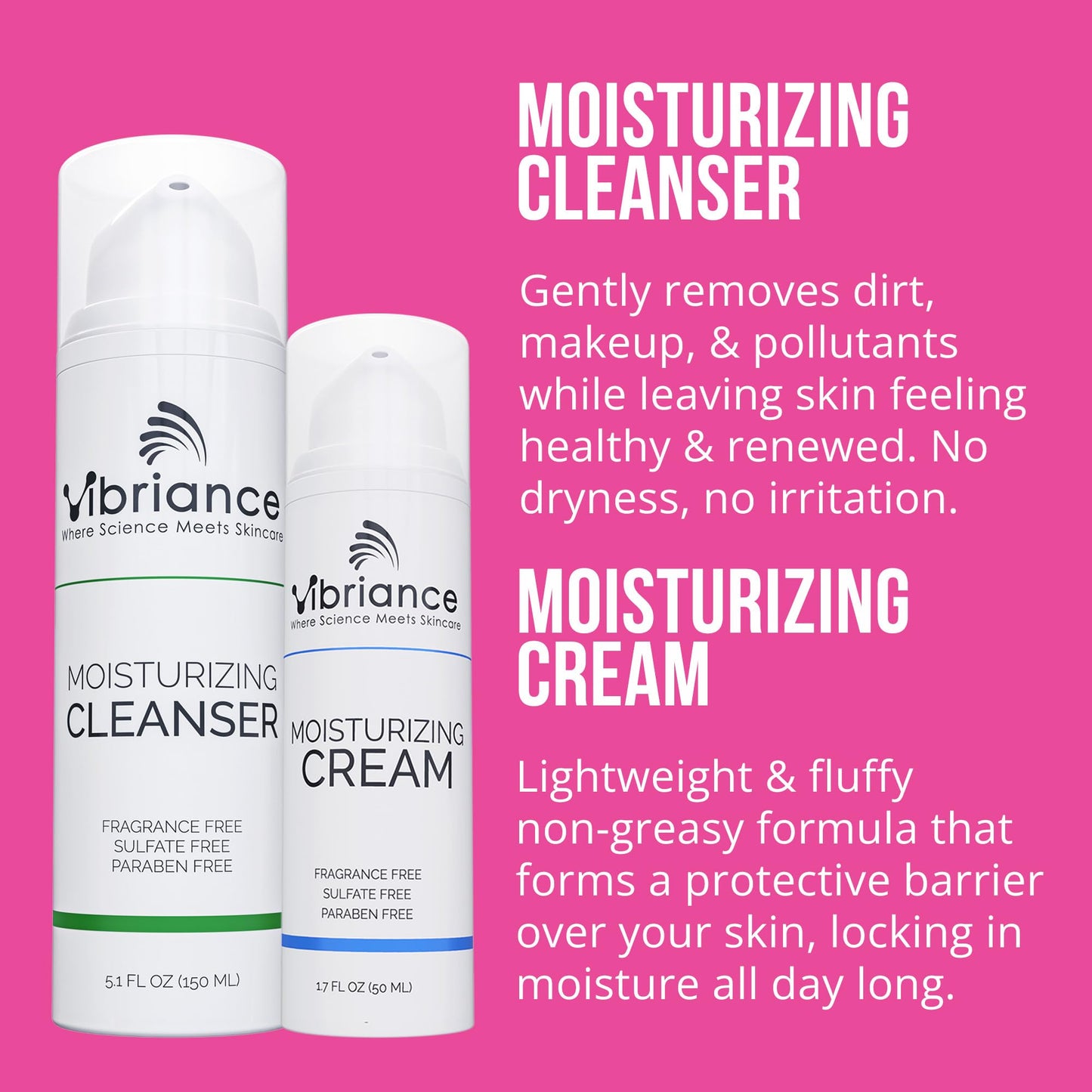 Vibriance Premium Skincare Bundle | Super C All-in-One Serum, Moisturizing Cleanser, Moisturizing Cream, Sheer Zinc Sunscreen, Age Defying Serum | Heal, Hydrate, Protect & Rejuvenate