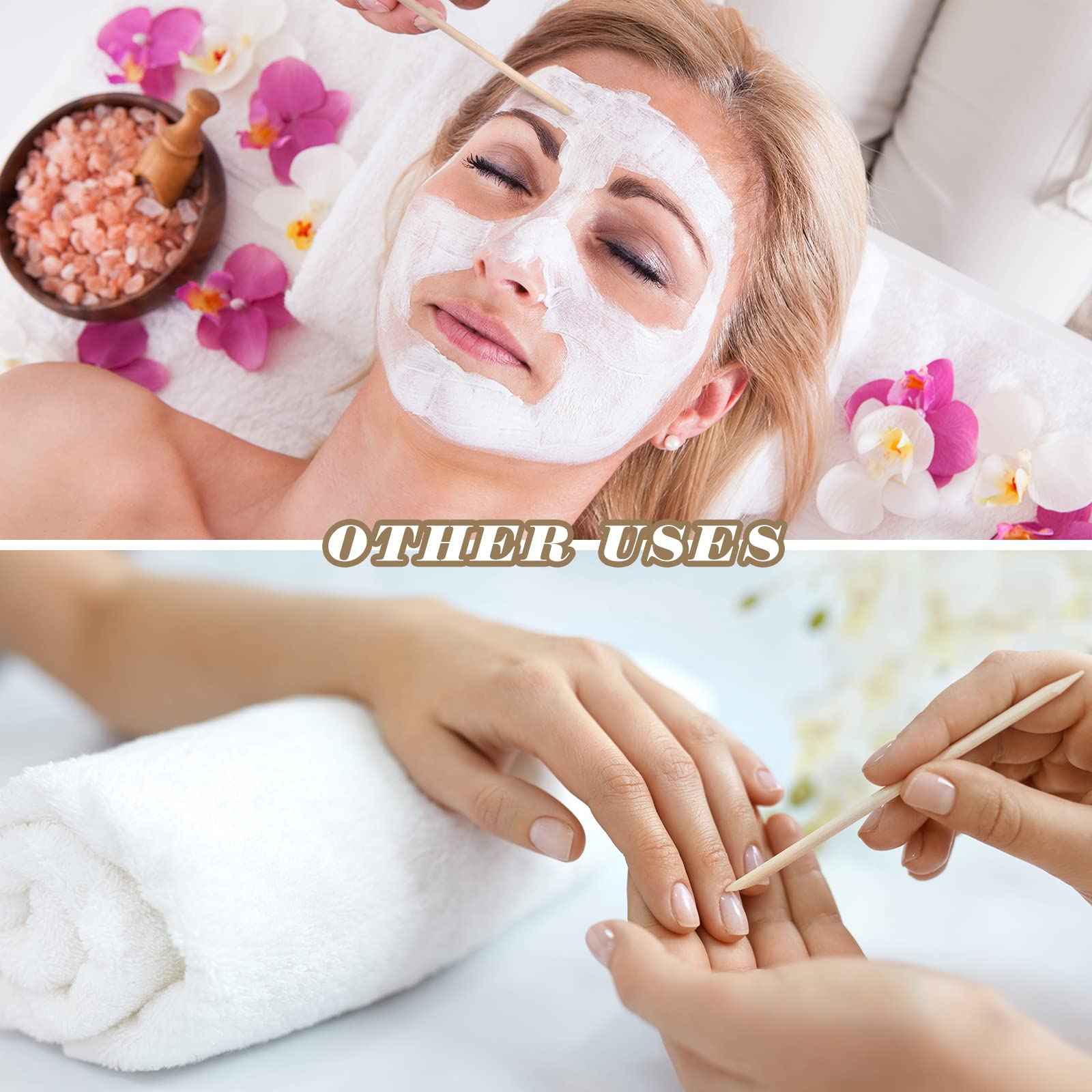 Mini Wooden Wax Applicator Sticks for Eyebrow, Lip, Nose Hair Removal - Facial Spatulas for Smooth Skin at Home or Spa (2400 Pieces)