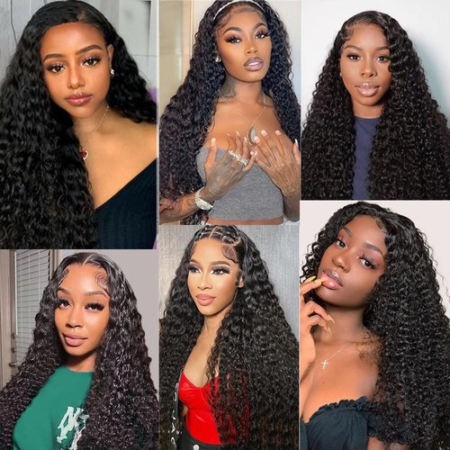UNILO Curly Bundles Human Hair 16 18 20 Kinky Curly 3 Bundles Human Hair 100% Unprocessed Brazilian Virgin Weave Bundles Human Hair Double Weft Kinky Curly Bundles Natural Black