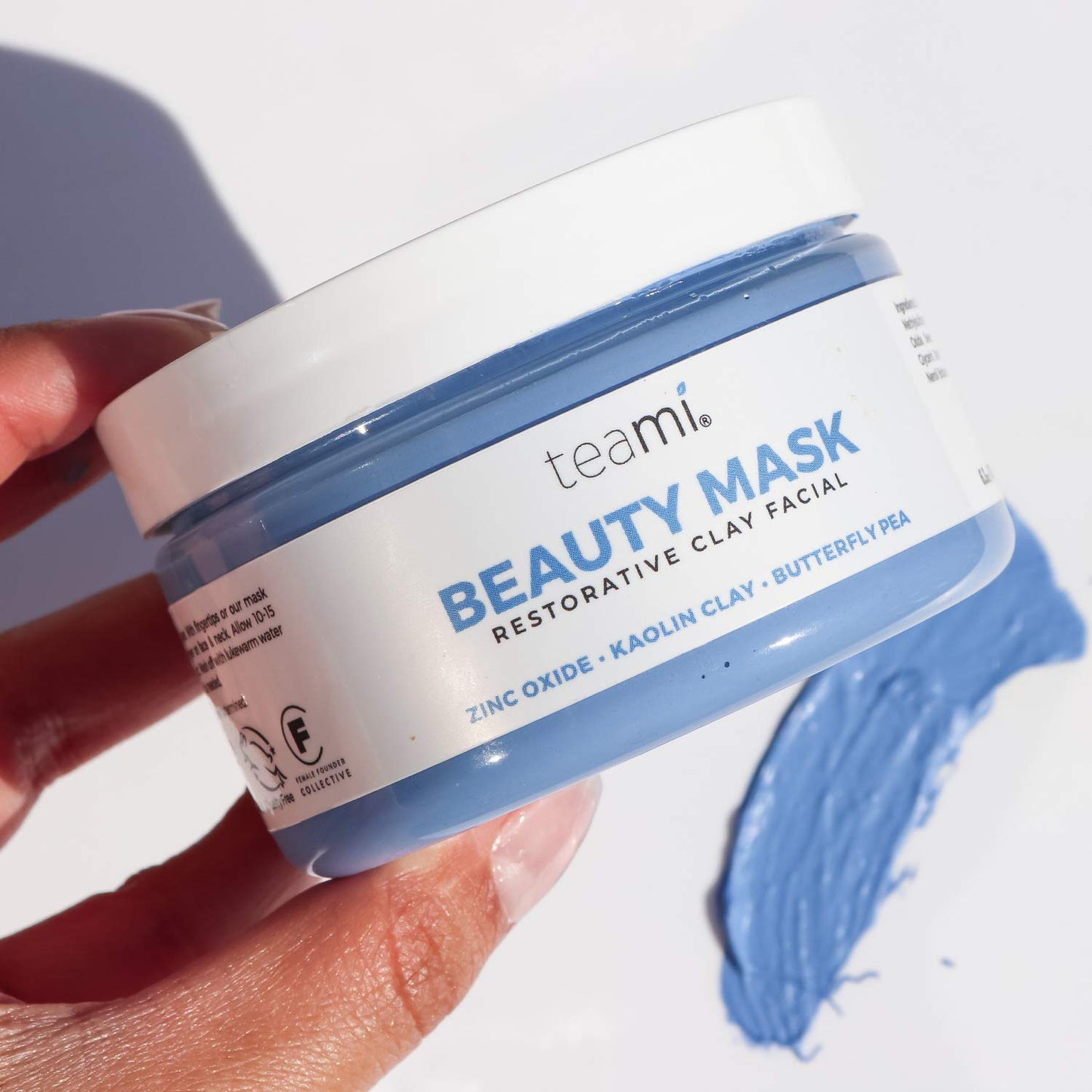 Teami Beauty Facial Mask - Moisturizing Face Mask Skin Care - Anti Acne & Blackhead Remover with Butterfly Pea Flower & Kaolin Clay - Deep Cleansing Face Mask for Oily, Dry, or Sensitive Skin