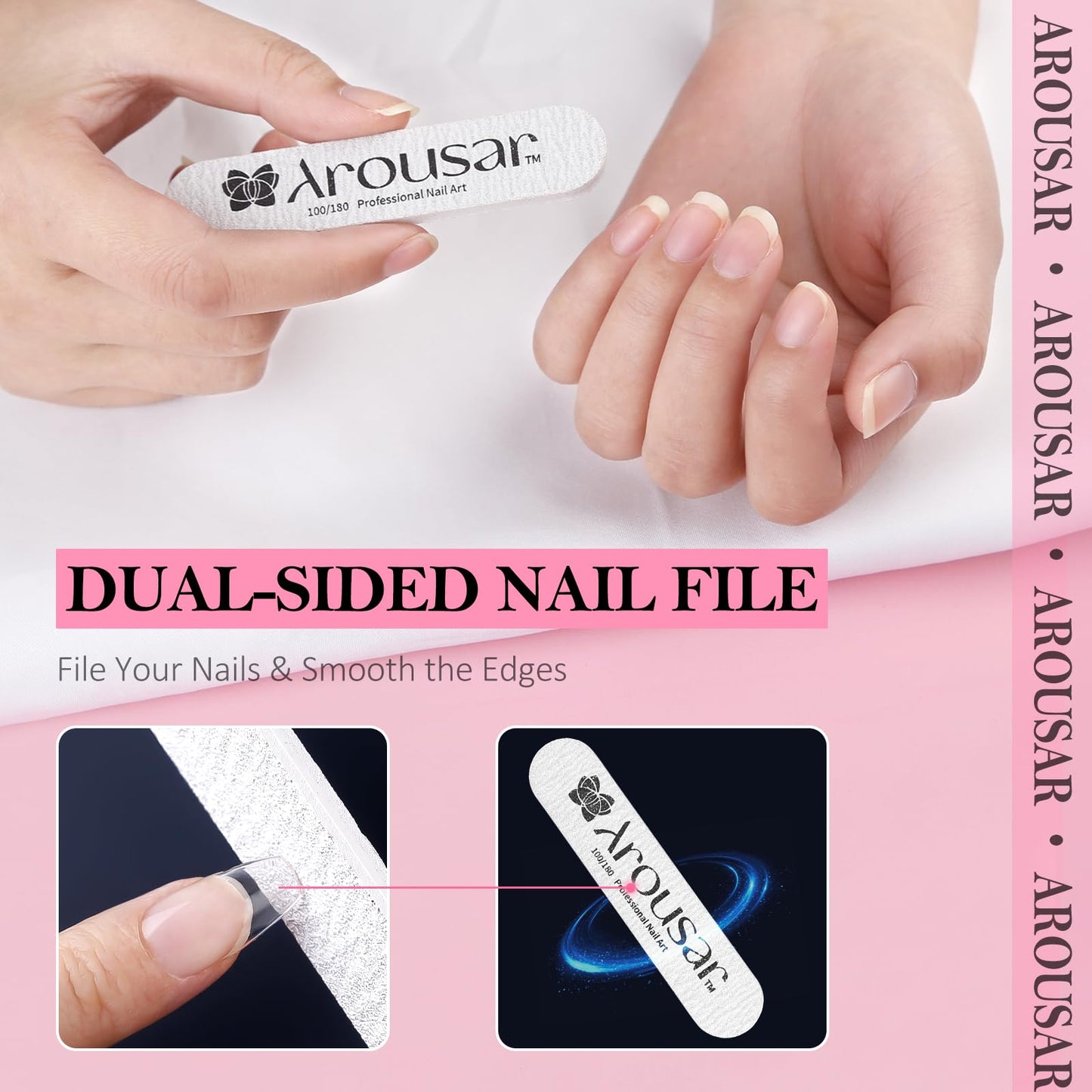 240pcs Nail Tips and 20ml Gel Glue Set, Semi-matte Full Cover Acrylic Nail Extension Kit in 12 x 2 Sizes, Short Almond & Short Square Press on Nail Tips for Spring Summer DIY Salon Gift