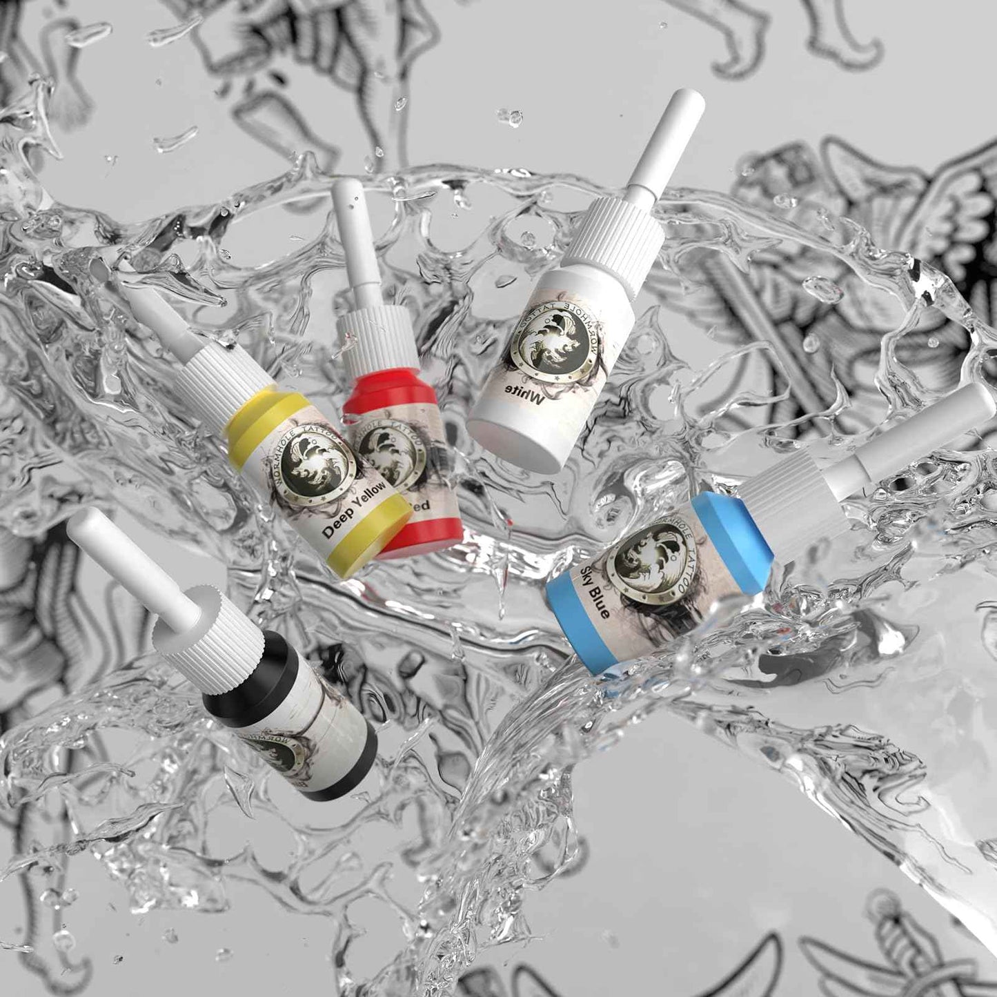 Wormhole Tattoo Gun Wireless Tattoo Kit, Aluminum Alloy Tattoo Machine with LED Display, 1200mAh Battery Dot Work & Jumpstart Mode – Professional Tattoo Gun Kit for Artists with Ink, Needles