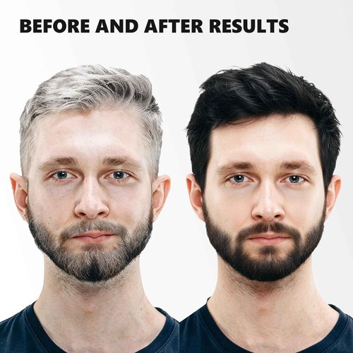 KAISASA Black Hair Dye Shampoo 3 in 1 for Gray Hair, Hair Color Shampoo for Women Men Grey Hair Coverage 500ml (Black)