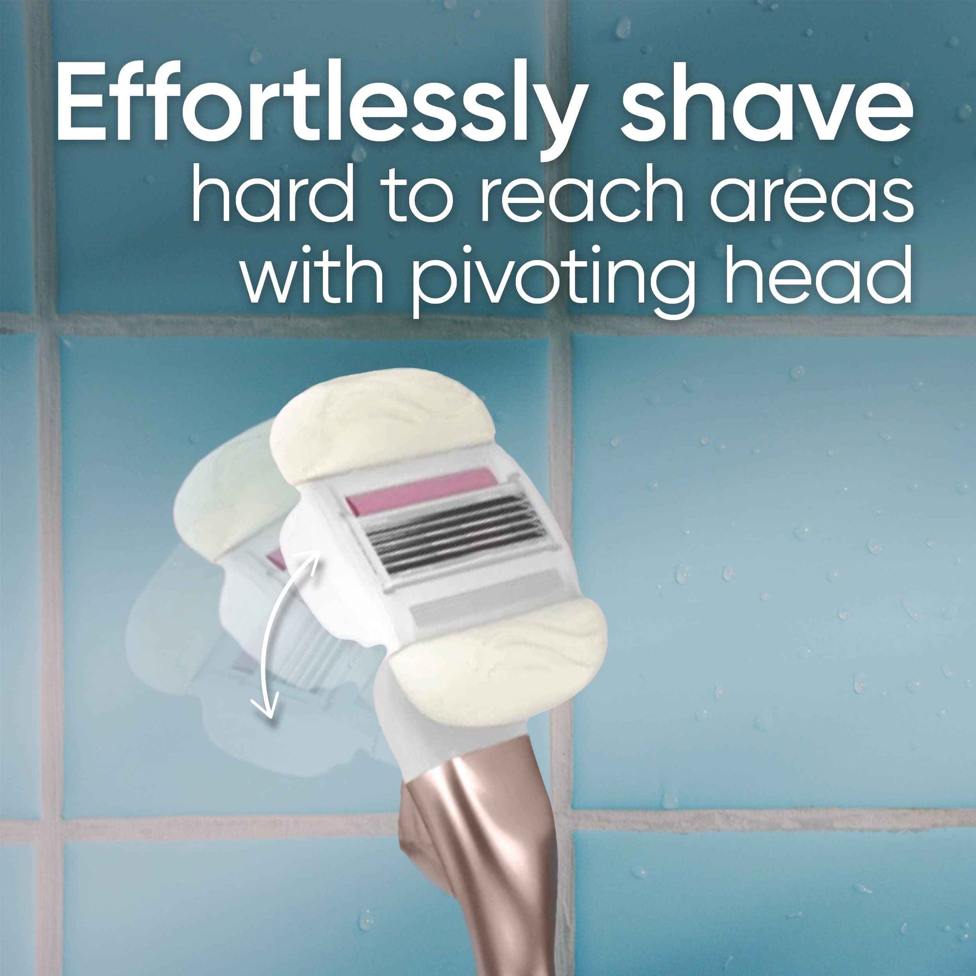 Gillette Venus Comfortglide plus Olay Sugarberry Women's Razor with Rose Gold Metal Handle + 4 Blade Refills, Holiday Gifts for Women