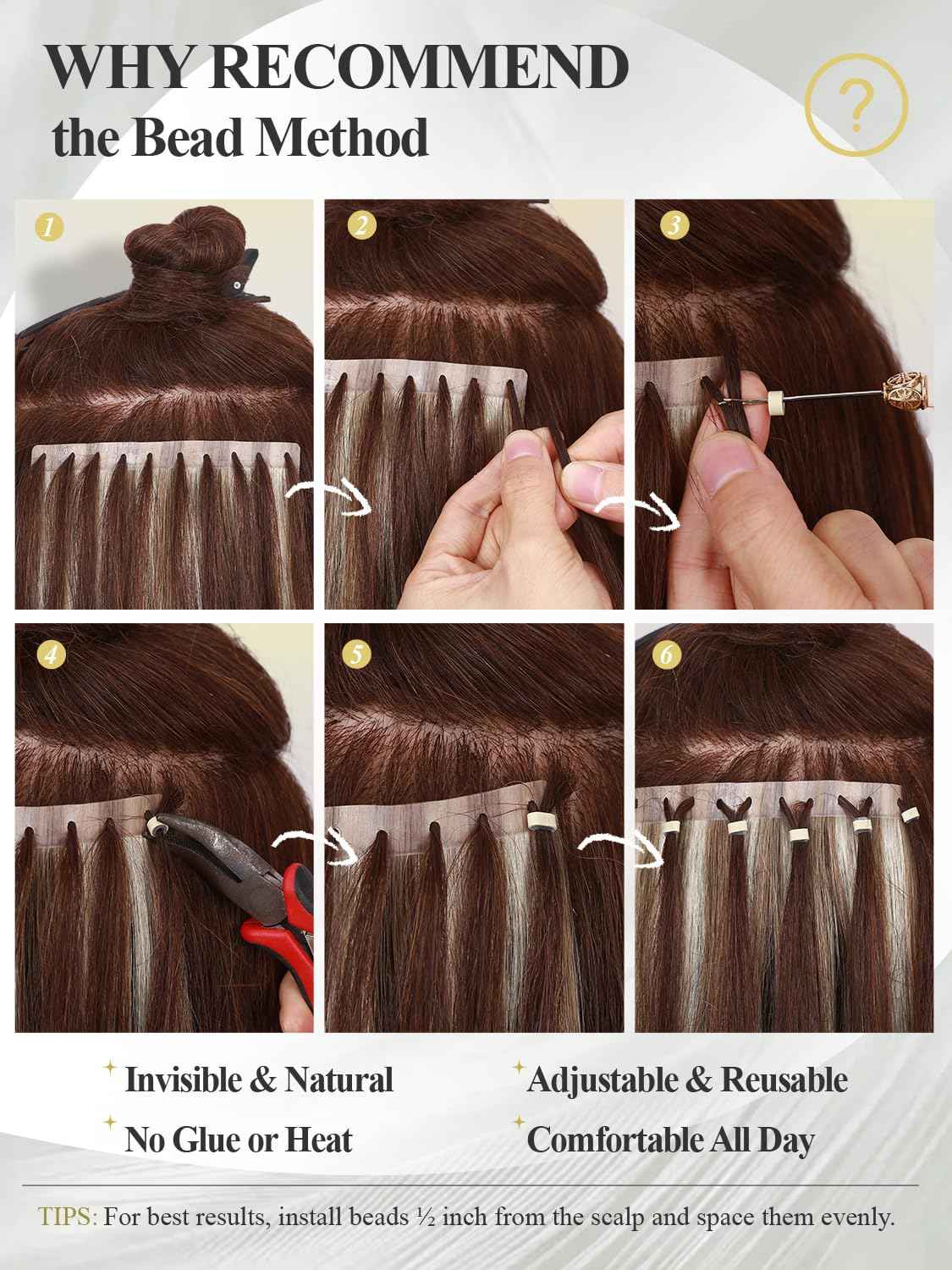 Invisible Weft Hair Extensions Human Hair Pu Skin Weft Micro Link Real Human Hair Seamless T4/27 Balayage Caramel Blonde Human Hair Extensions No Tape In Weft Hair Extensions (35g 4Pcs,16 Inch)