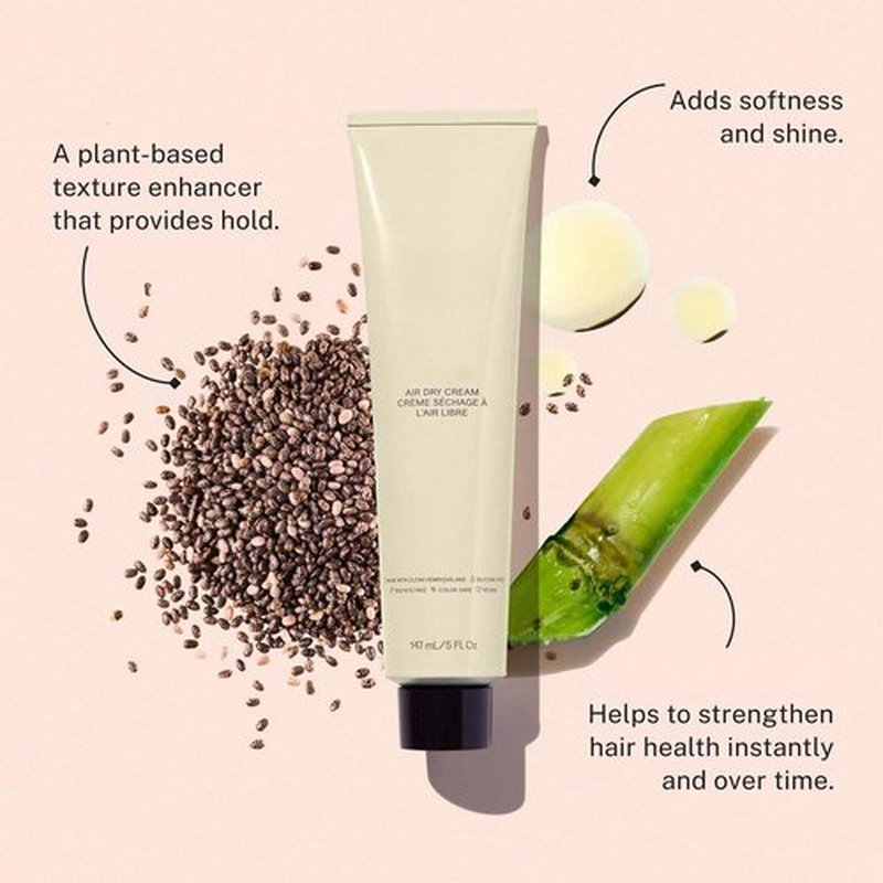 Complete Air Dry Cream, No Heat Air Dry Cream, Hydrating Hair Styling Creams, Frizz Control & Enhances Natural Texture, Color-Safe & Lightweight Leave-In for All Hair Types (5FI.OZ, 1pcs)