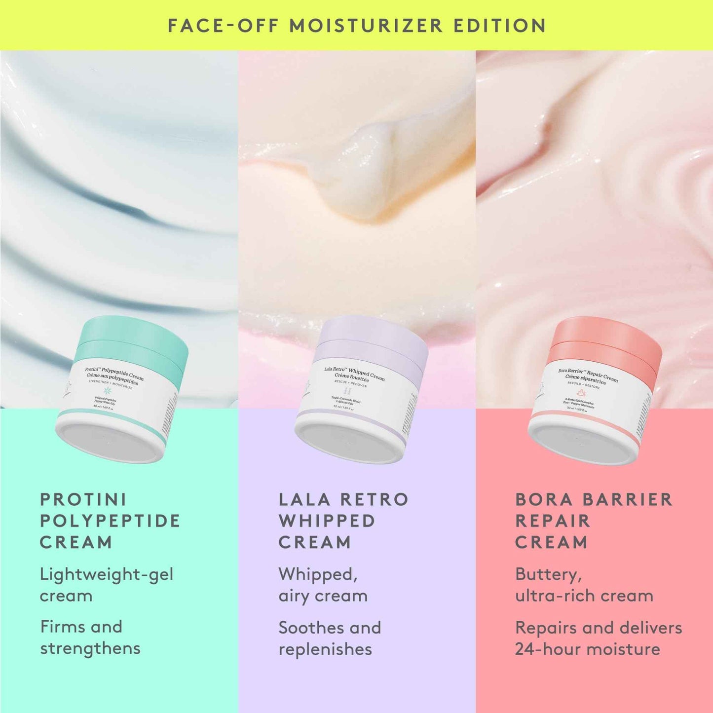Drunk Elephant Lala Retro Whipped Cream - 15 ml/.5 fl oz - Ceramide Moisturizer - Clean Clinical Skincare - Cruelty-Free - Dermatologist-Tested - Free of Essential Oils, Silicones, and Fragrance