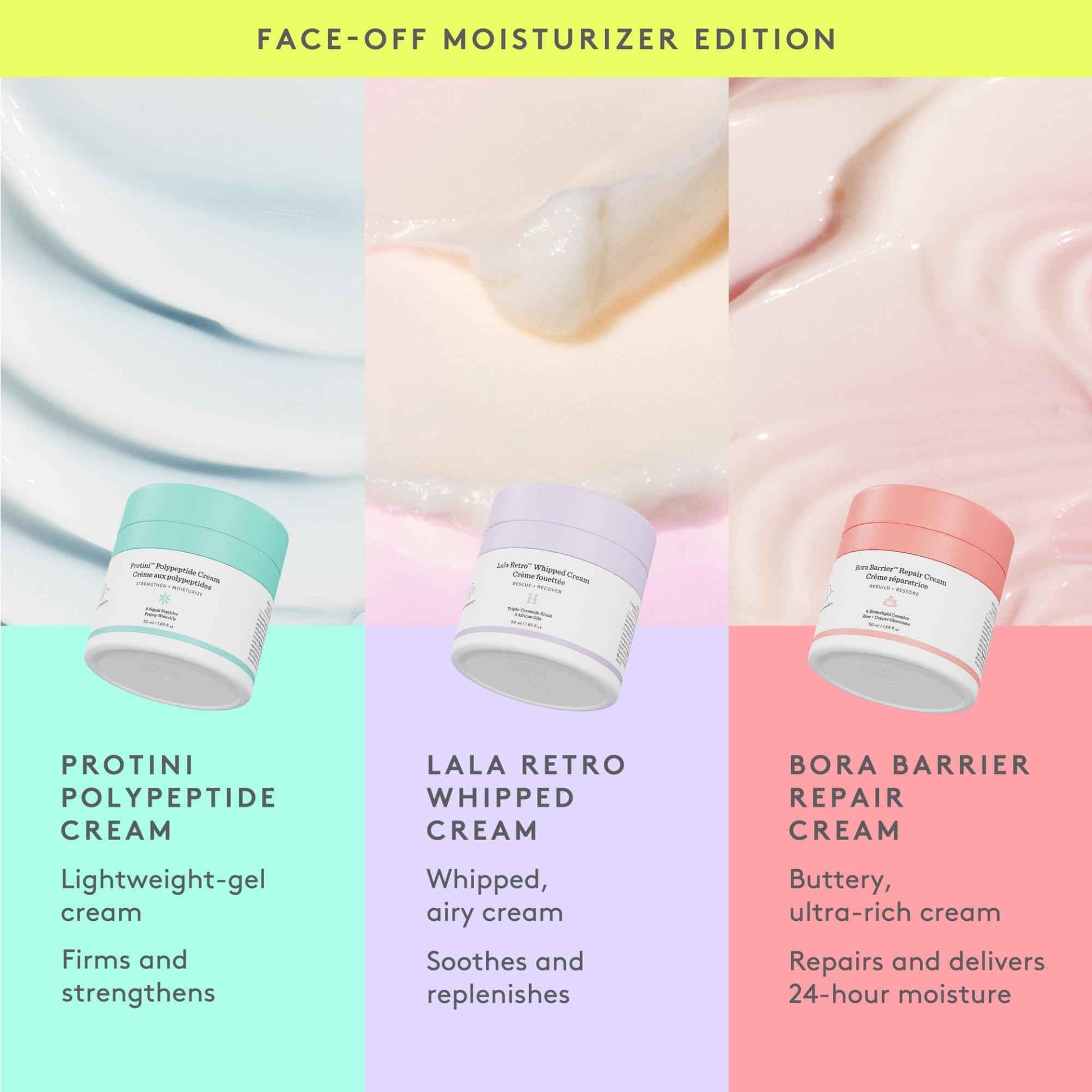 Drunk Elephant Lala Retro Whipped Cream - 15 ml/.5 fl oz - Ceramide Moisturizer - Clean Clinical Skincare - Cruelty-Free - Dermatologist-Tested - Free of Essential Oils, Silicones, and Fragrance