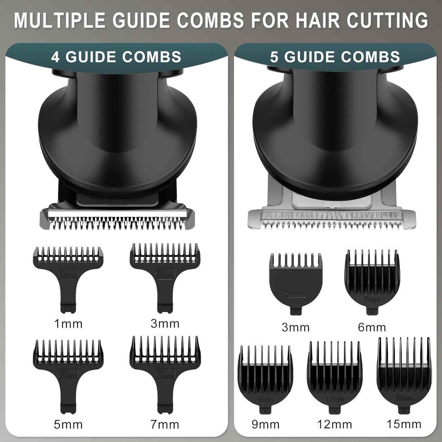 Hatteker 8-in-1 Mens Grooming Kit - Zero-Gap T-Blade Trimmer, IPX7 Waterproof Cordless Set with Hair Clipper/Beard Trimmer/Nose Trimmer, USB Rechargeable (1.5H Charge 180M Use) for Home & Travel