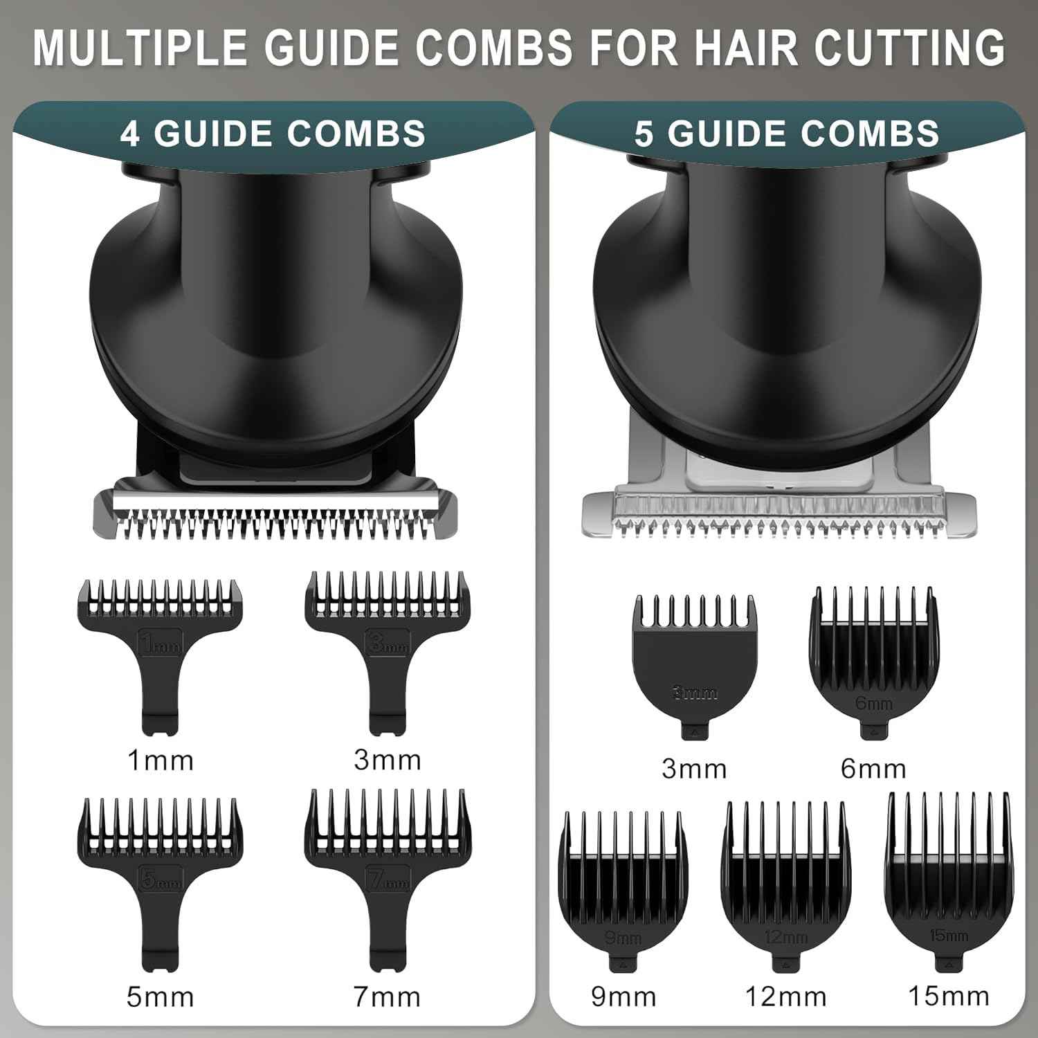 Hatteker 8-in-1 Mens Grooming Kit - Zero-Gap T-Blade Trimmer, IPX7 Waterproof Cordless Set with Hair Clipper/Beard Trimmer/Nose Trimmer, USB Rechargeable (1.5H Charge 180M Use) for Home & Travel