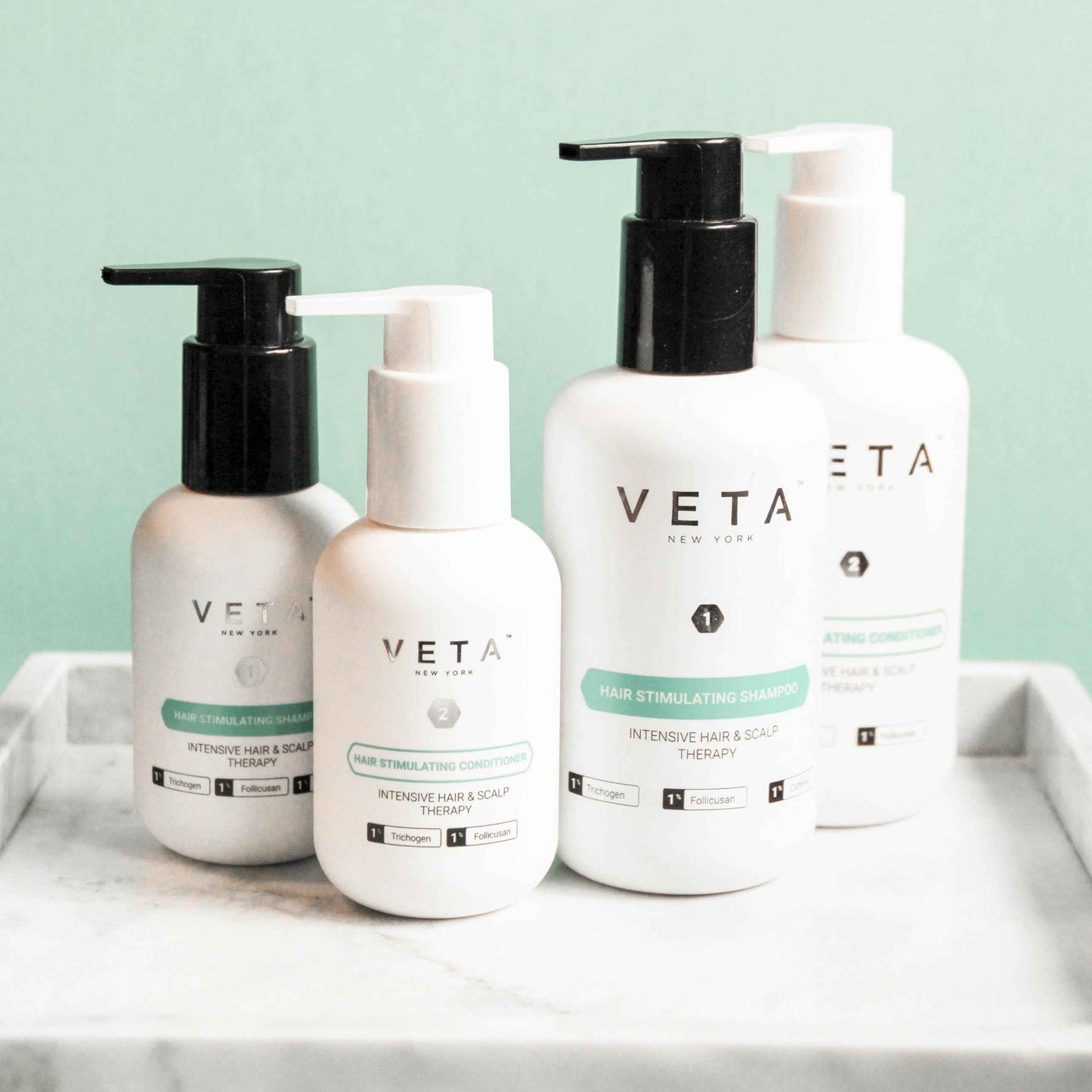 Hair Stimulating Conditioner For Hair Loss. 1% Follicusan, 1% Trichogen. Prevent Further Thinning, Support Lasting stimulation, Infuse Healthy Shine. Experience Youthful Hair. 8.5 fl. oz - Veta