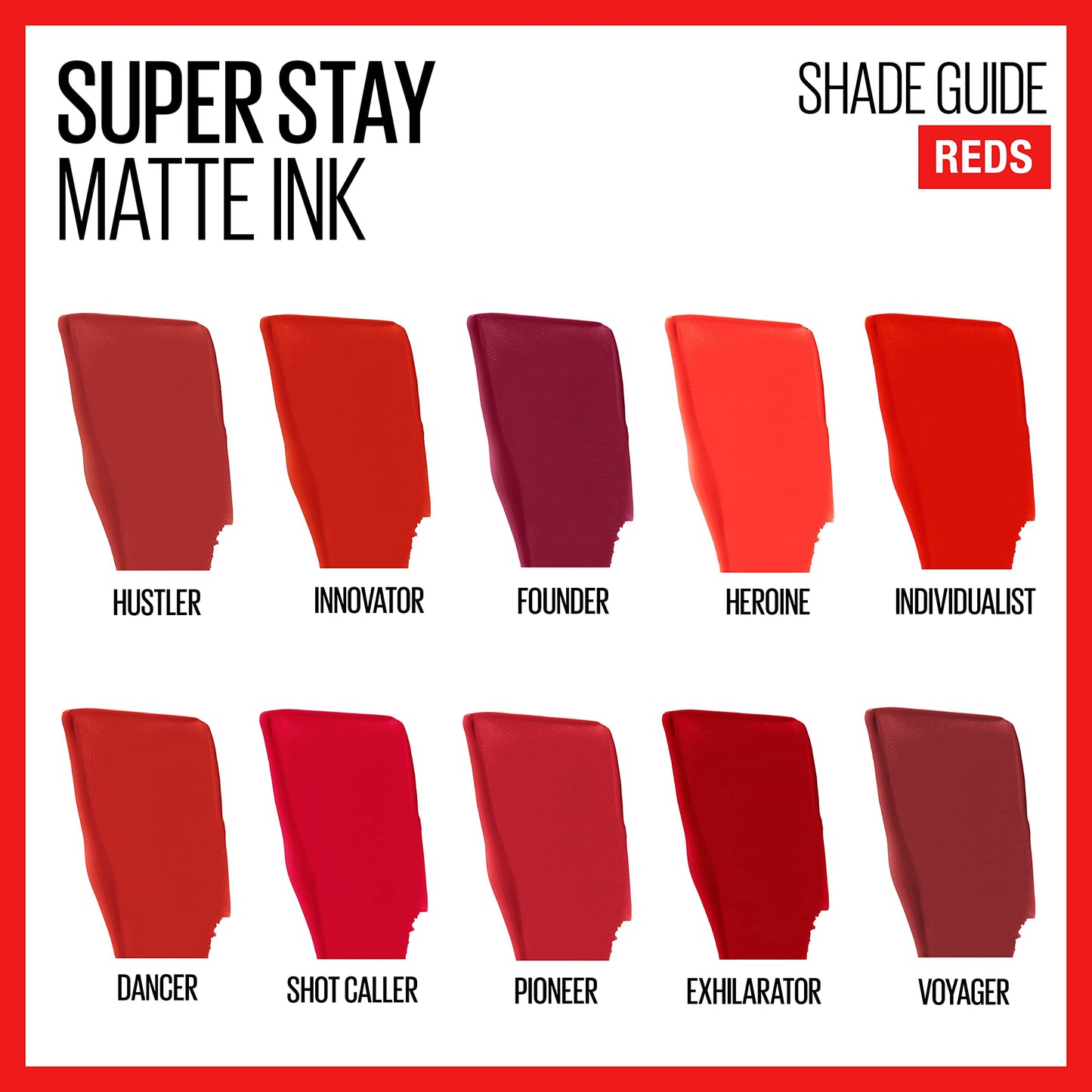 Maybelline Super Stay Matte Ink Liquid Lipstick Makeup, Long Lasting High Impact Color, Up to 16H Wear, Dancer, Brick Red, 1 Count