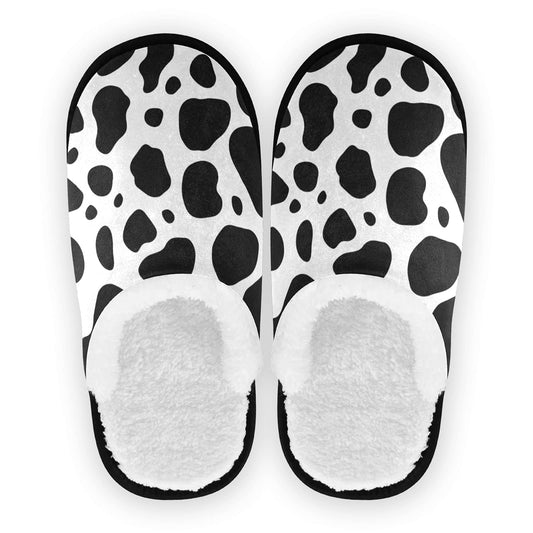 Umidedor Cow Print Slippers For Women Girls, Soft Memory Foam Non-Slip Indoor House Slippers Home Shoes For Bedroom Hotel Travel Spa