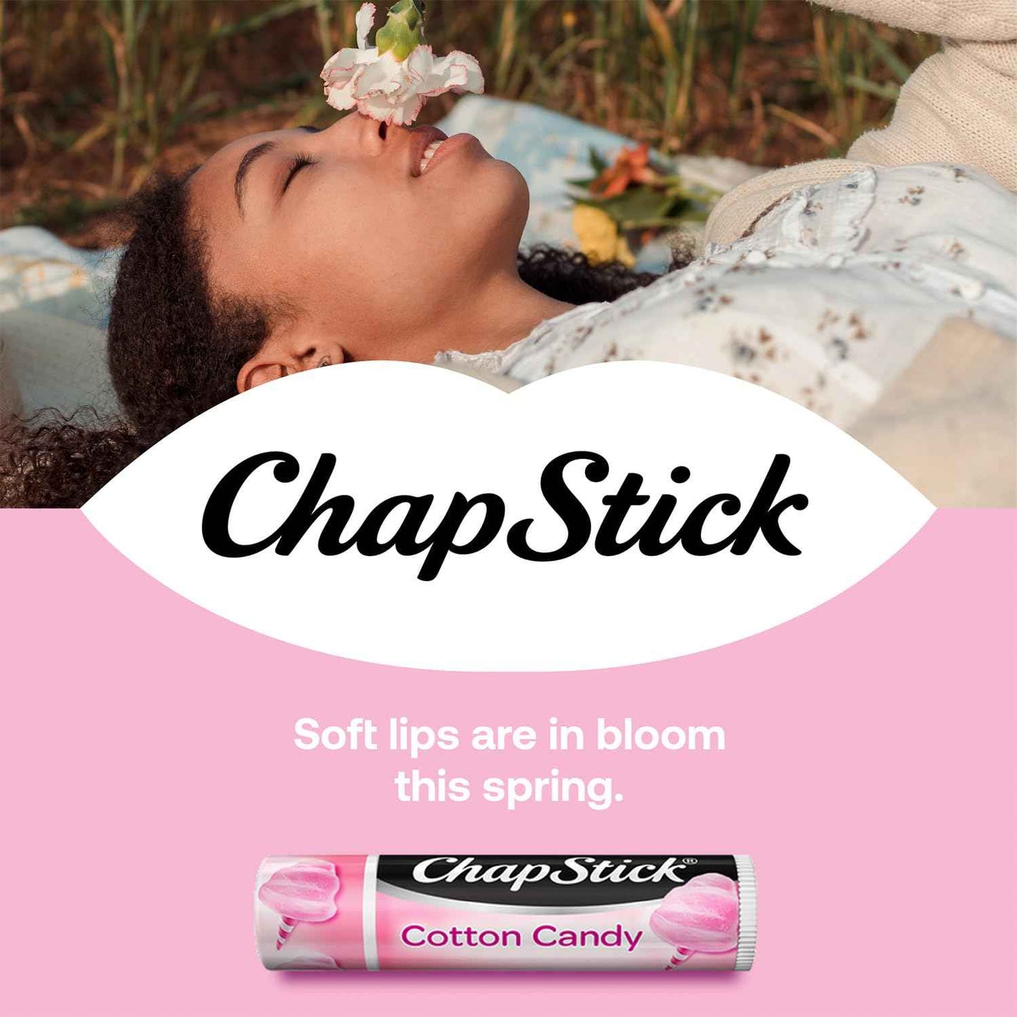 ChapStick Lip Moisturizer, Cotton Candy, 12-Pack – Limited Edition Bulk Lip Balm, Fun & Yummy, 0.15 Oz Ea