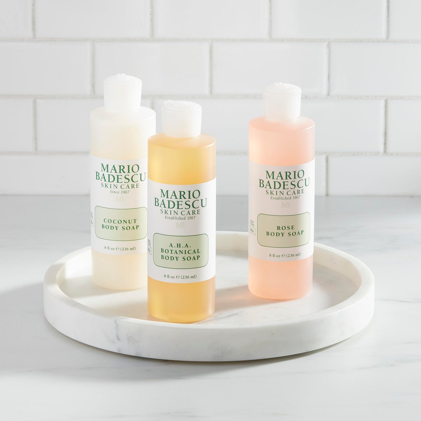 Mario Badescu Rose Body Soap | For a Pampered, Refreshed, and Hydrated Skin | Scented with the Sweetest Hint of Floral | Shower Gel for Daily Use | 8 fl. oz.