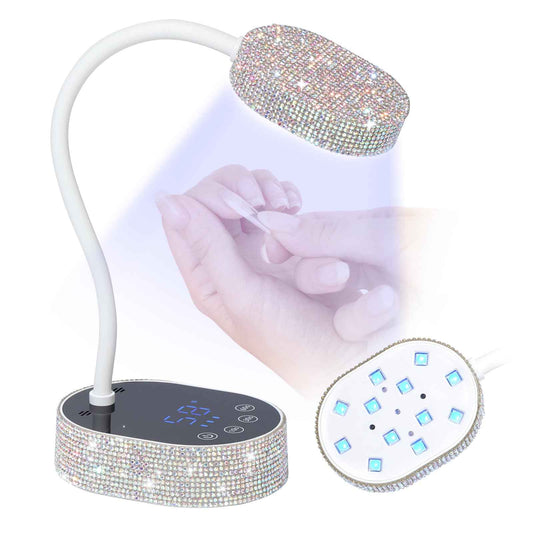 SAVILAND Advanced 36W UV Light for Gel Nails: Rhinestone 2025 5S 5X Faster Curing UV Nail Lamp for Gel Polish Diamond Motion Sensor 3 Timers Cordless 360° Flexible LED Nail Lamp Salon DIY