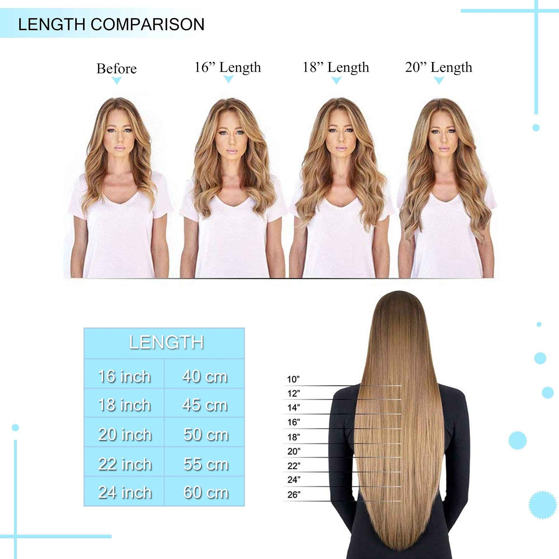 SEGO Nano Tip Hair Extensions Human Hair Balayage Nano Ring Beads Pre-bonded Seamless Highlight Extensions for Women 1g/strand 50g/pack -16 Inch /4P27 Medium Brown&Dark Blonde