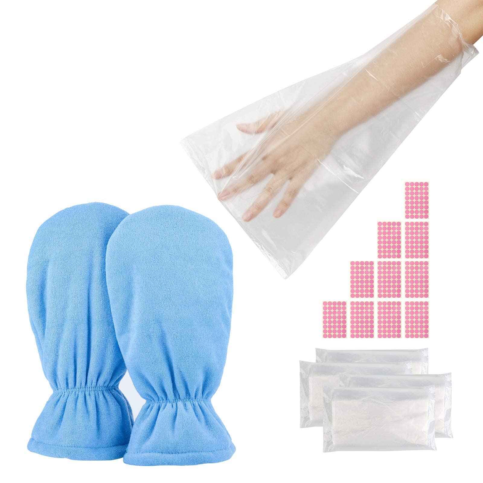 400 Counts Paraffin Wax Bags for Hands and Feet & Paraffin Wax Gloves, Segbeauty Plastic Paraffin Wax Liners, Heated Hand SPA Mittens, thera-py Wax Refill Socks and Gloves Paraffin Bath Mitts Covers