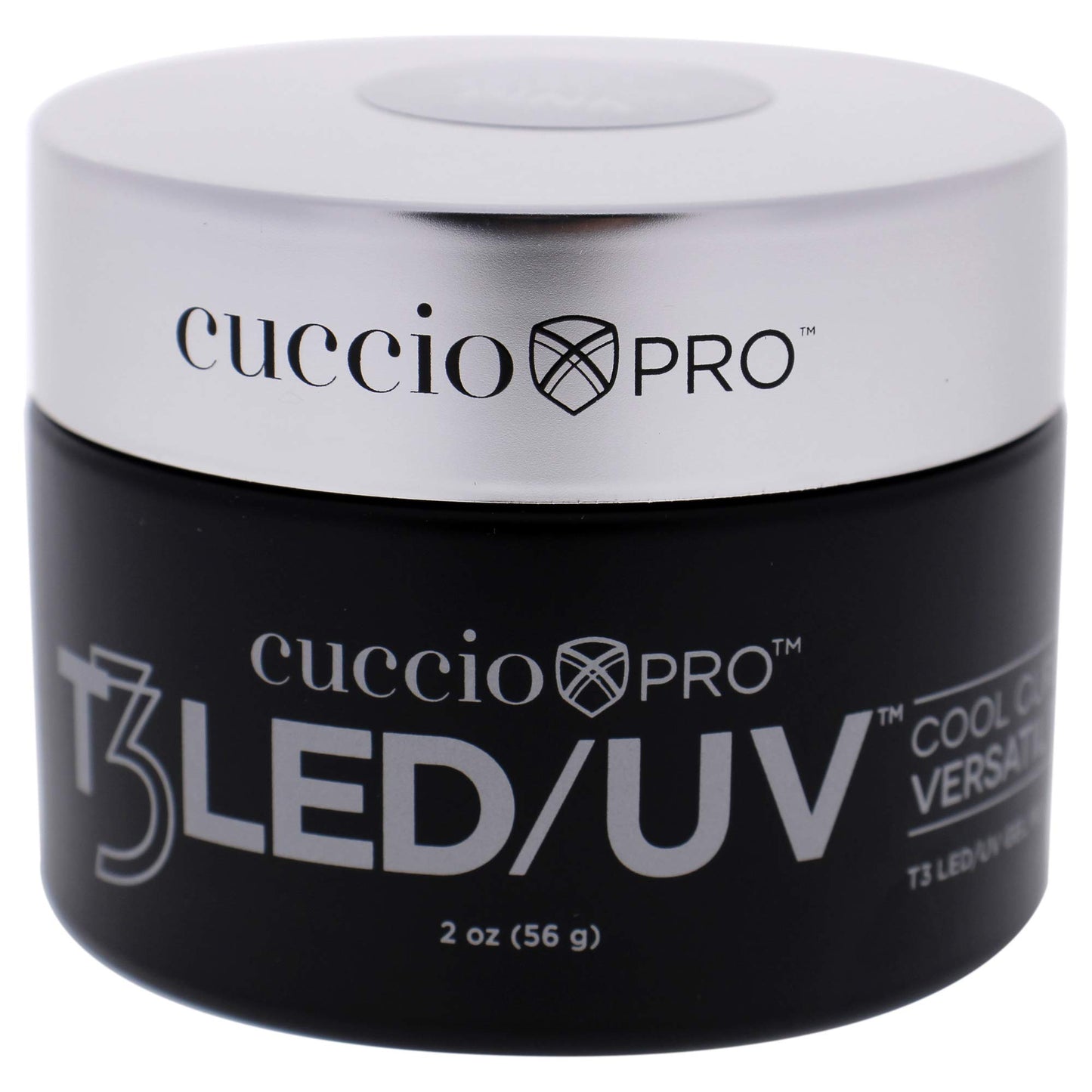 Cuccio Pro T3 LED/UV Cool Cure Versatility Gel - Self-Levelling Gel With Calcium - Incredibly Flexible - Strong Adhesion - High Shine Finish - Fast Application - Pink - 2 Oz Nail Gel