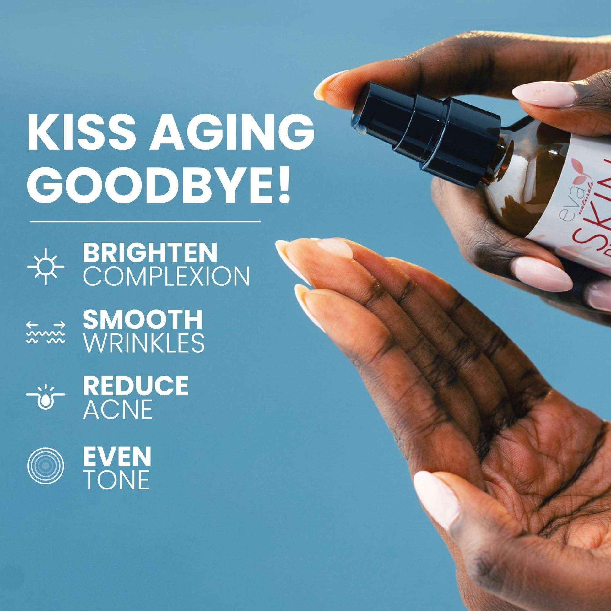 Eva Naturals Retinol Serum for Face – Anti Aging Night Serum with Hyaluronic Acid, Vitamin E, Witch Hazel, Aloe – Wrinkle Moisturizer, Dark Spot Corrector, Acne Scar Treatment, Skin Brightening – 2oz