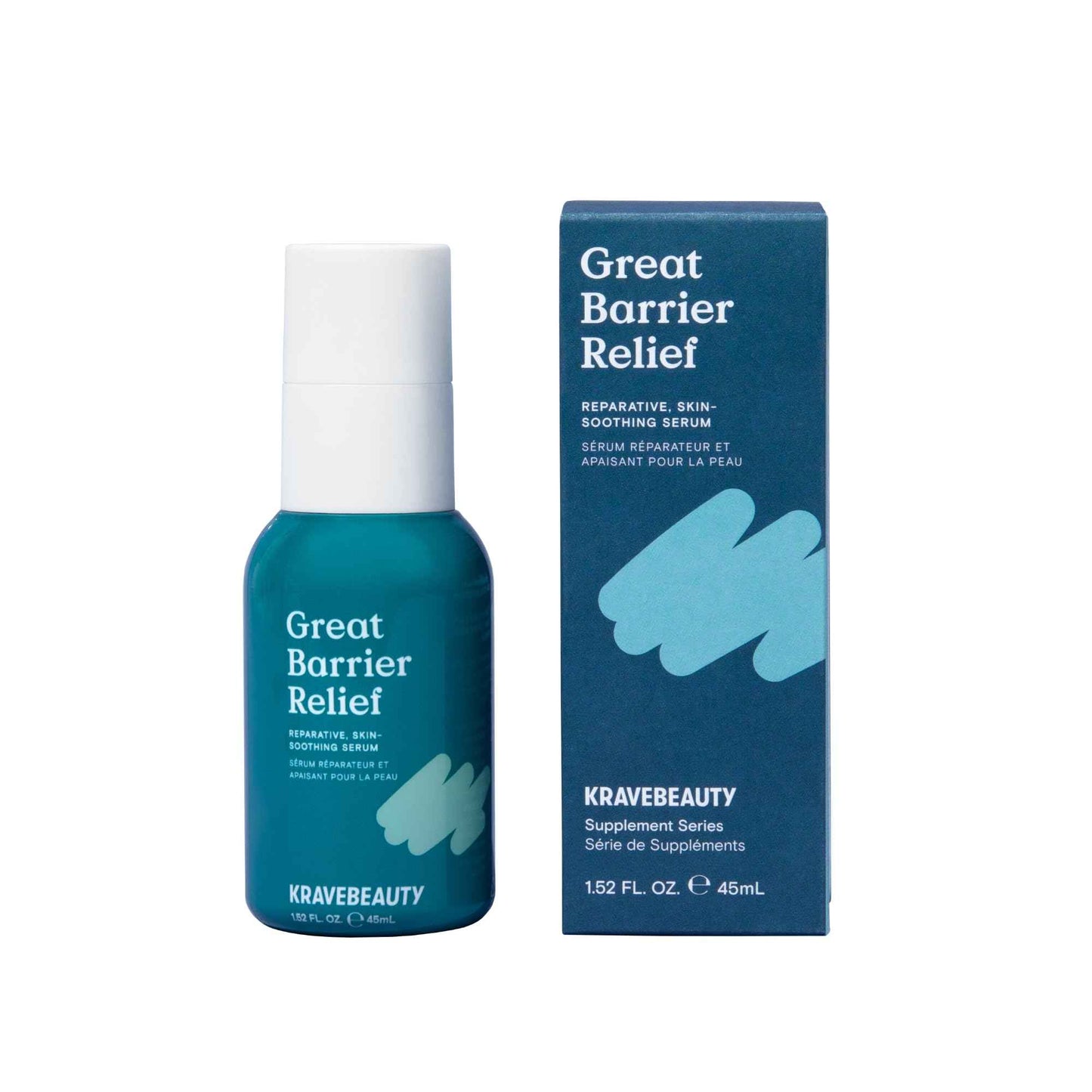 KraveBeauty Great Barrier Relief Serum – Korean-Inspired Barrier Repair Serum, Tamanu Oil, Soothes Redness & Hydrates, Vegan & Cruelty-Free, 1.52 fl oz