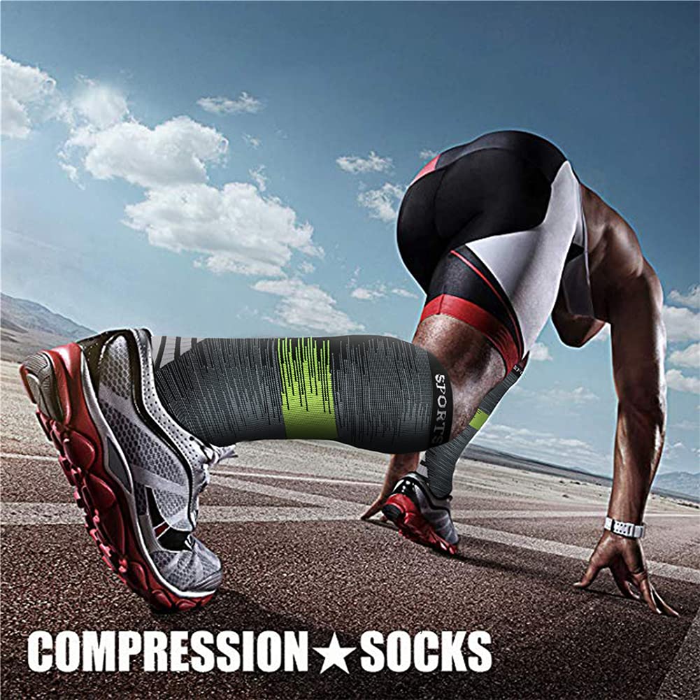 CHARMKING Compression Socks for Women & Men Circulation (3 Pairs) 15-20 mmHg is Best Athletic for Running, Flight Travel, Support, Cycling, Pregnant - Boost Performance, Durability (S/M, Multi 24)