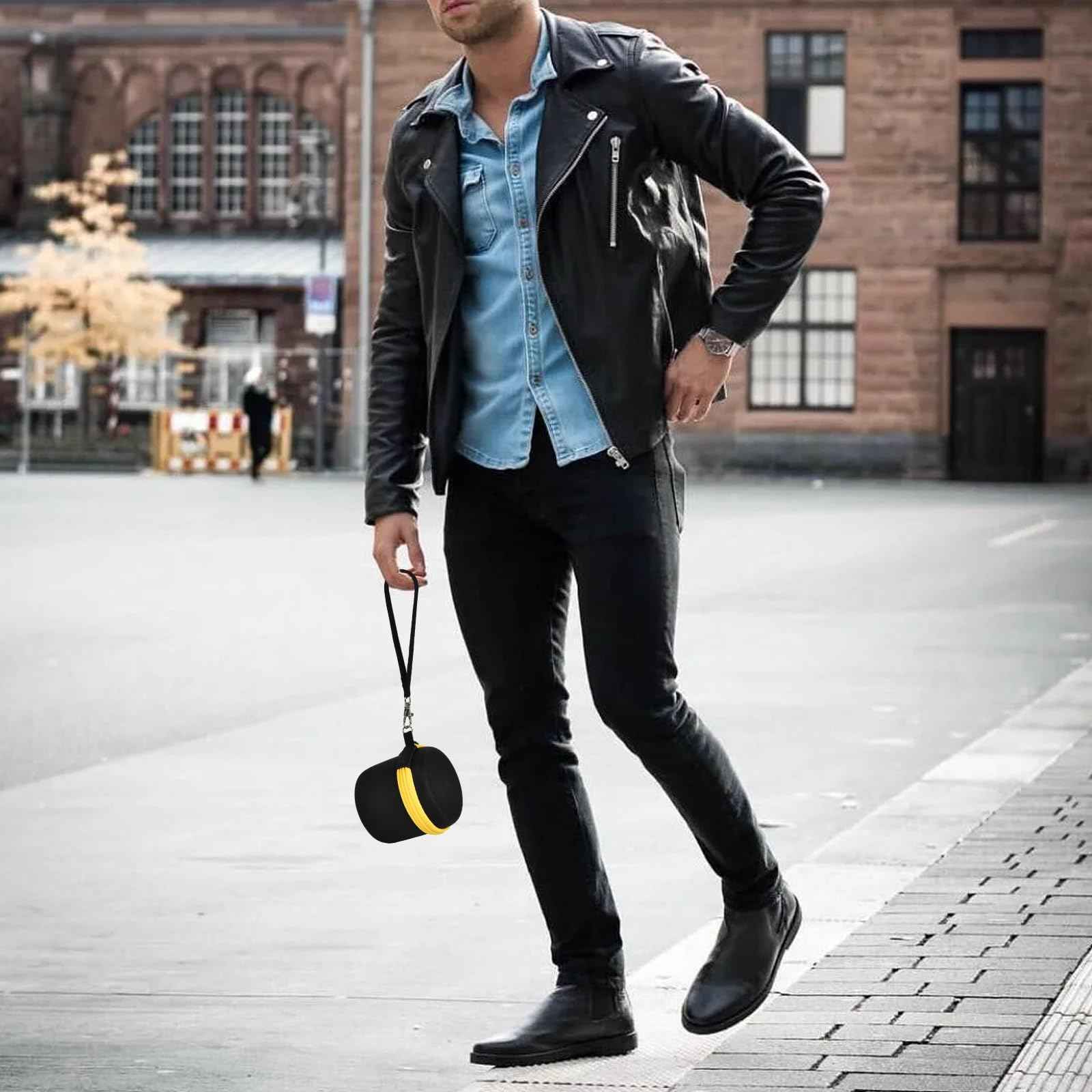 Hard Case Compatible with Wyklaus/ for Microtouch/ for SOLIMPIA/ for Tustow/ for Redbreak Titanium Head Shavers for Bald Men, Travel Electric Razor Storage Box for Grooming Kit (Bag Only) (Black)