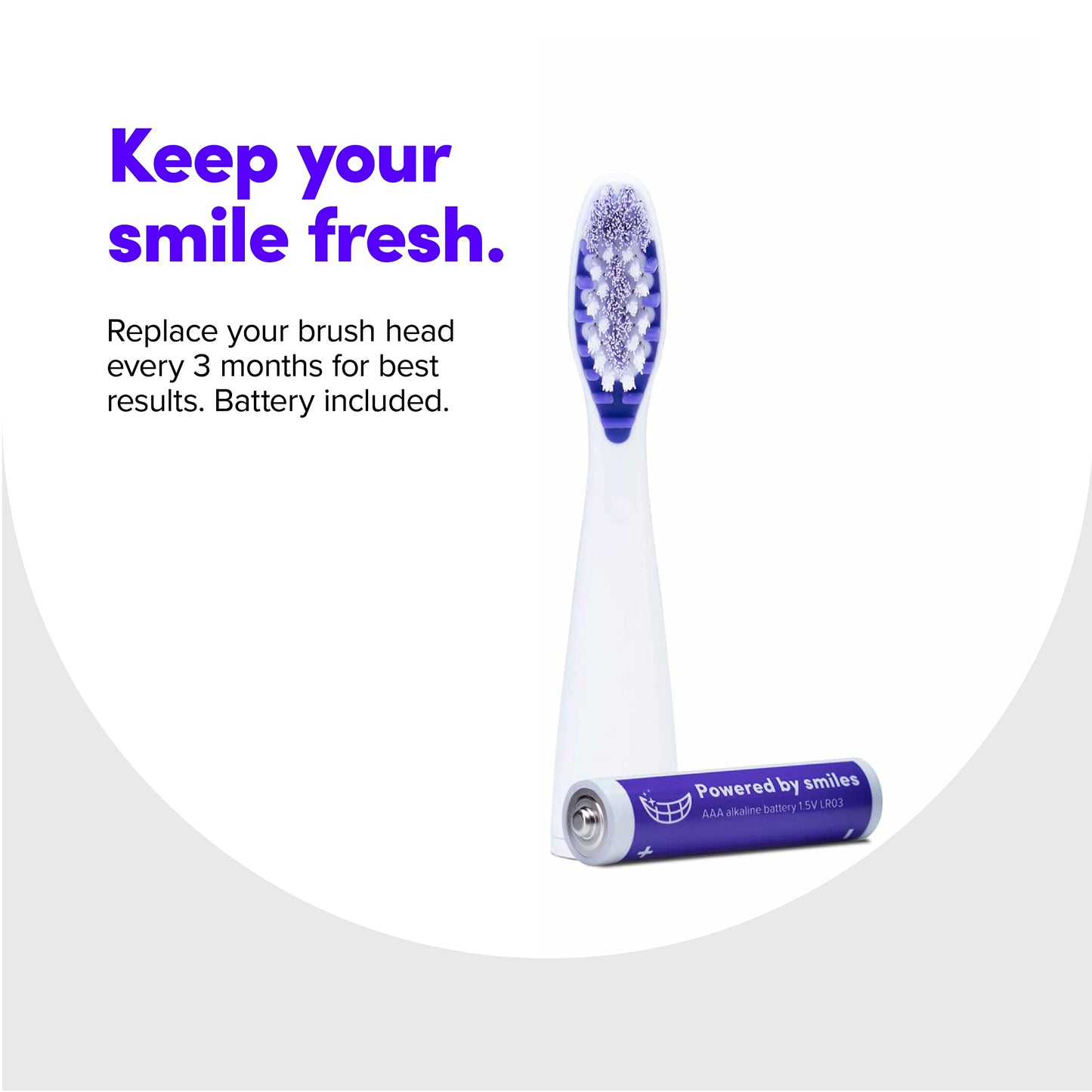 SmileDirectClub Electric Toothbrush with 3-in-1 Travel Case, Mirror Mount, and Stand, Blurple